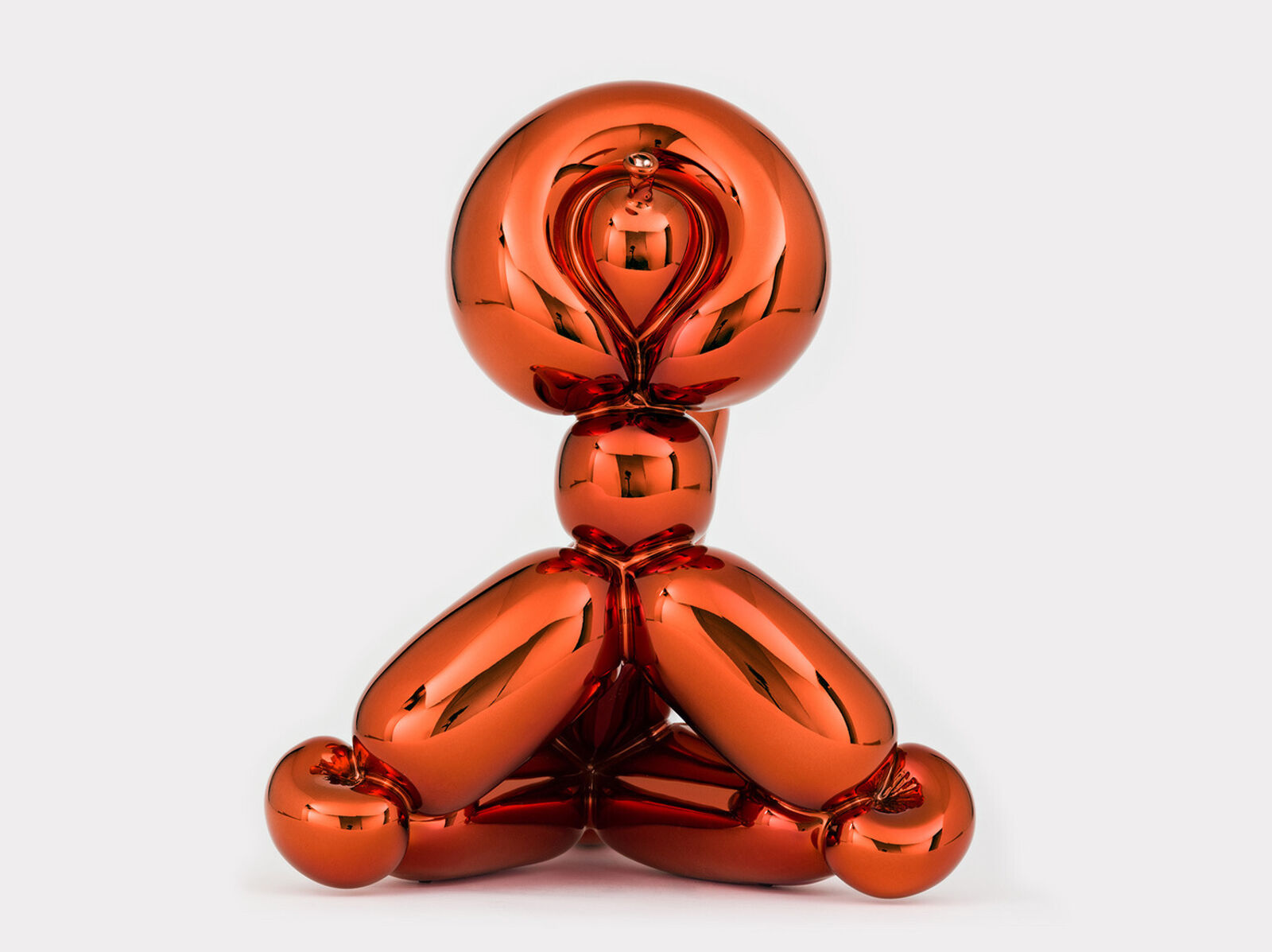 Artwork by Jeff Koons, Balloon Monkey (Orange), Made of Porcelain 