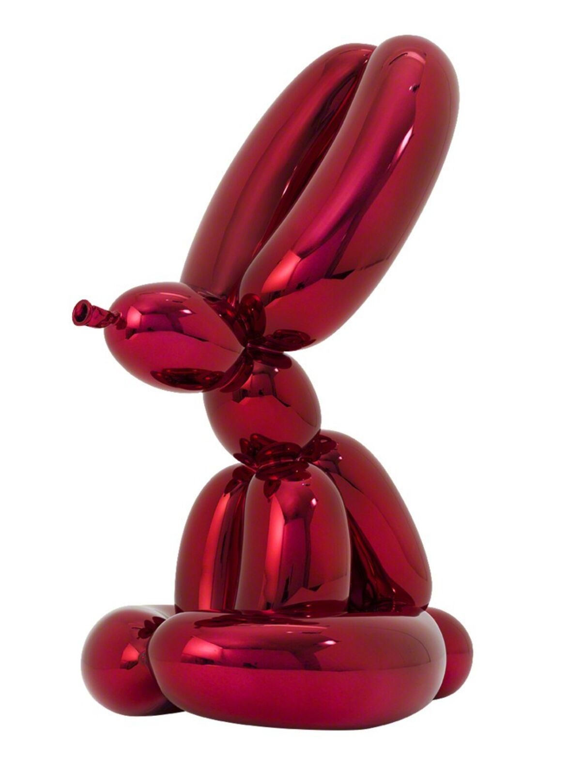 Artwork by Jeff Koons, BALLOON RABBIT (RED), Made of Porcelain 