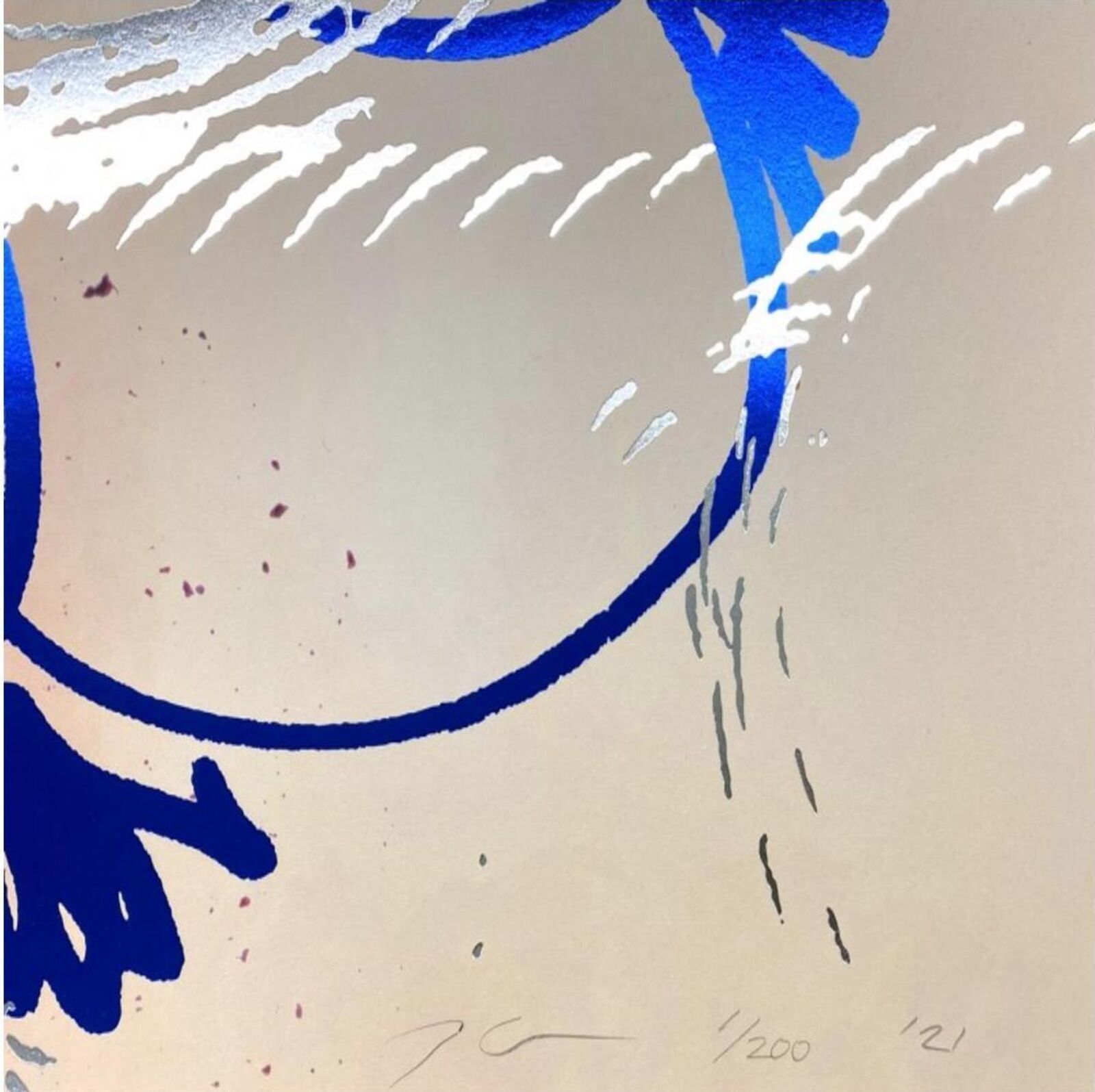 Artwork by Jeff Koons, Carracci Flower, Made of Archival Pigment Print with 2 Colour Foils on Hahnemuhle Photo Rag Ultra Smooth paper 305gsm 