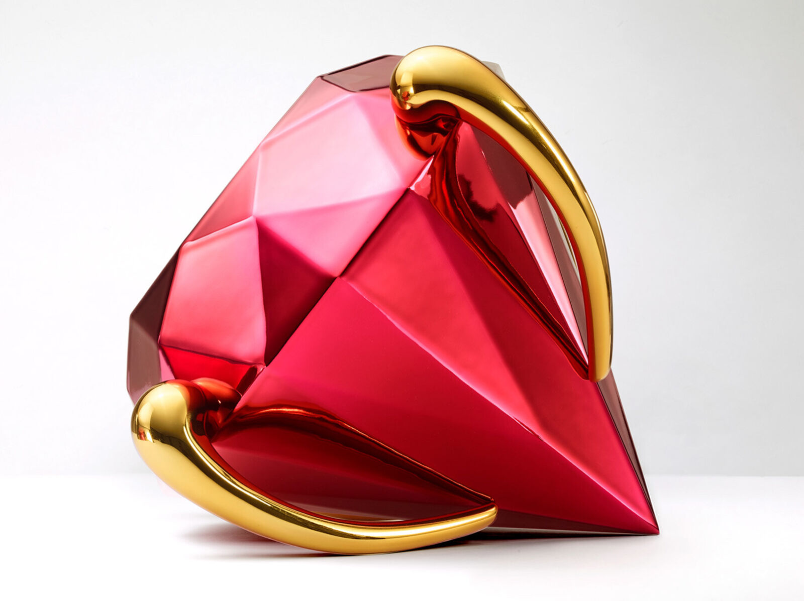 Artwork by Jeff Koons, Diamond (Red), Made of Porcelain 