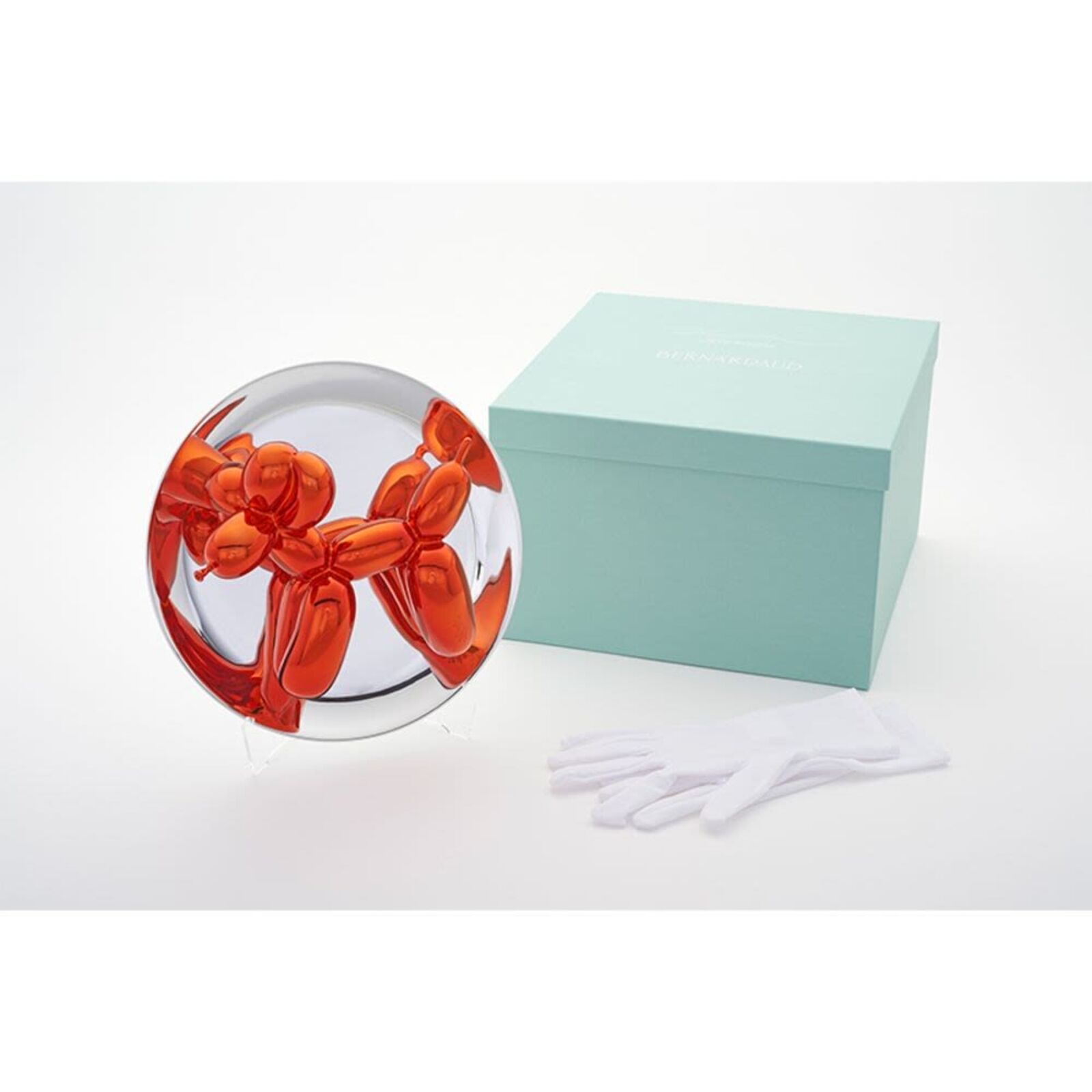 Artwork by Jeff Koons, Balloon Dog (Orange), Made of French Limoges porcelain with chromatic coating 