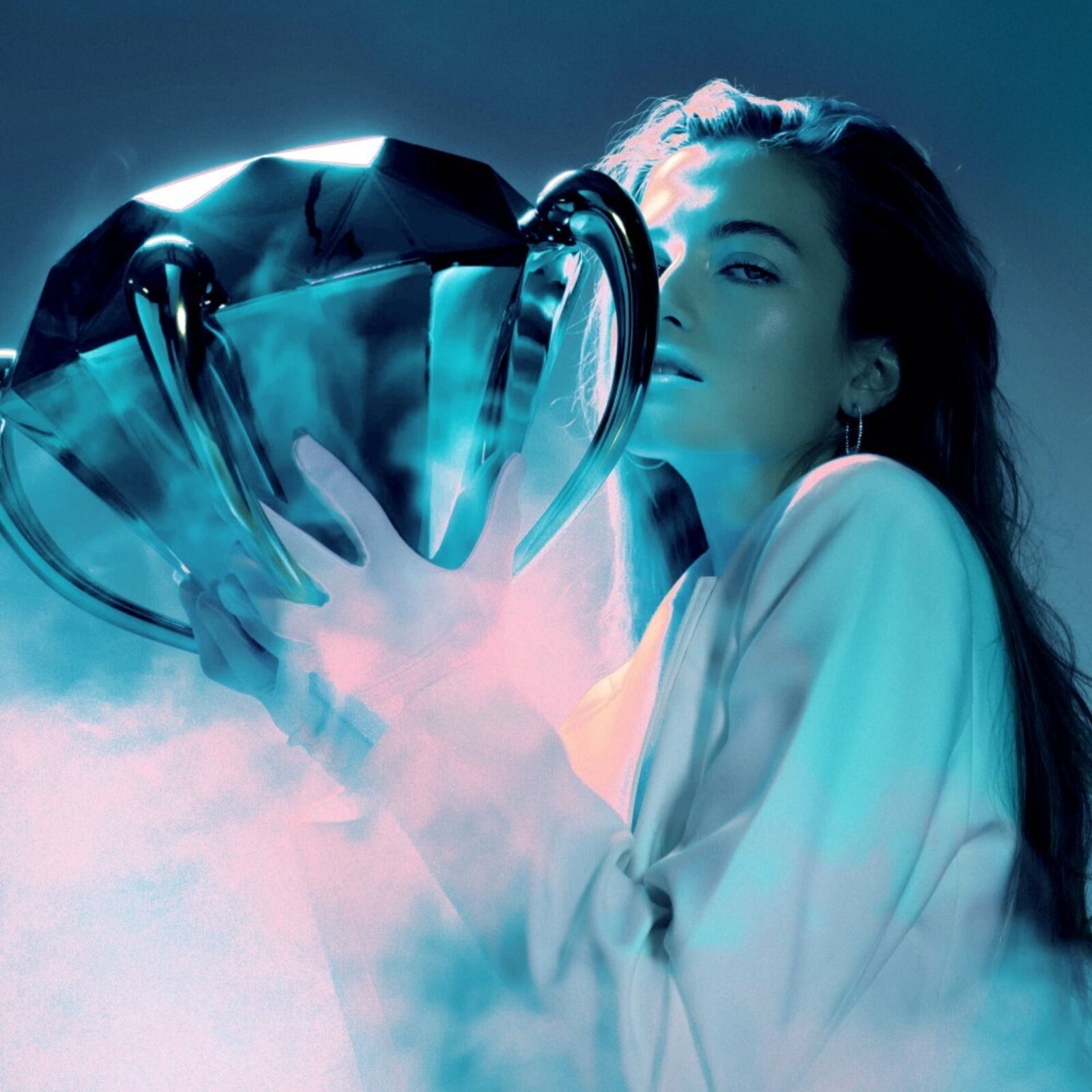 Artwork by Jeff Koons, Diamond (Blue), Made of Limoges porcelain with chromatic metalized coating 