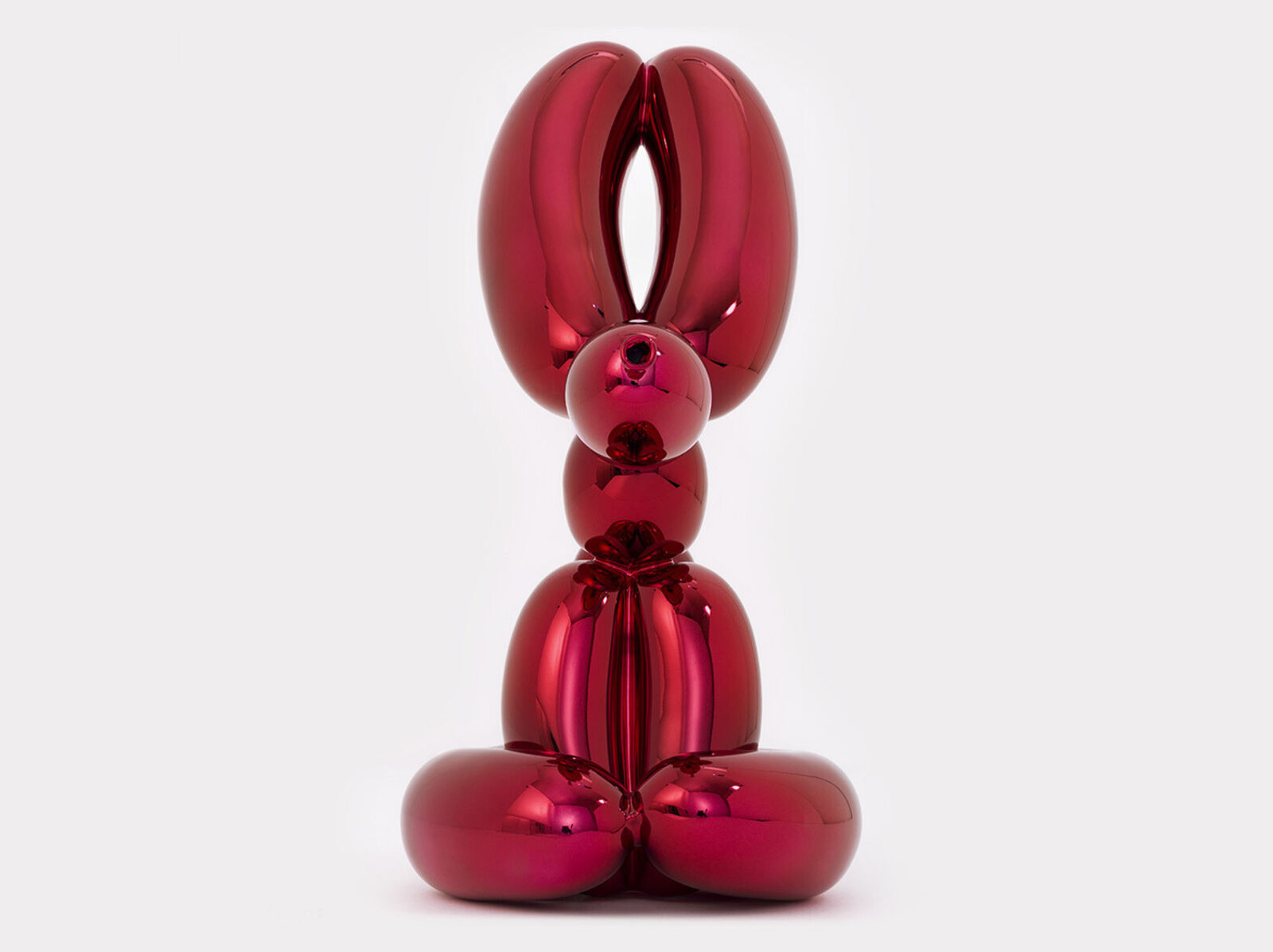 Artwork by Jeff Koons, Balloon Rabbit (Red), Made of Porcelain 