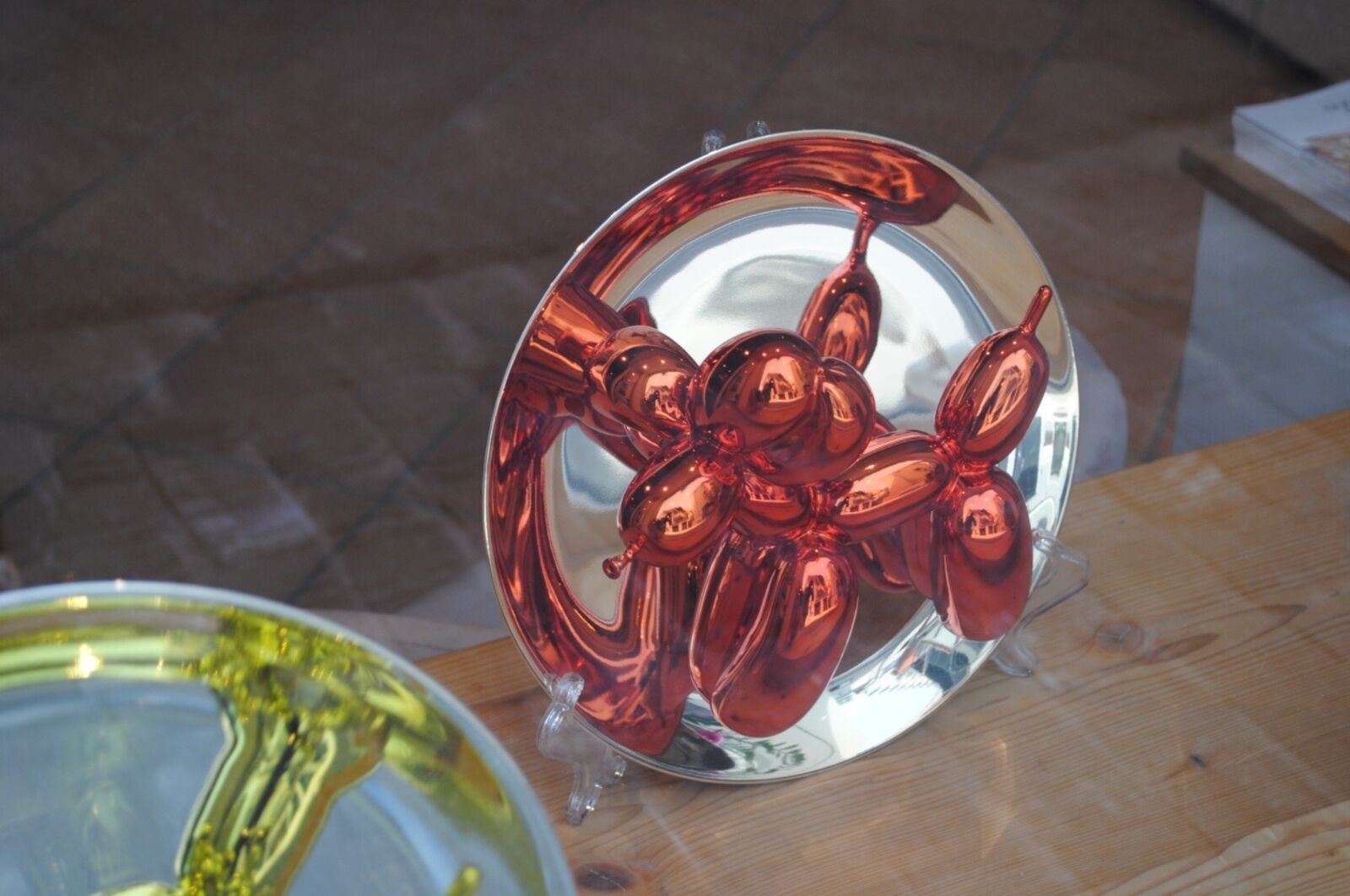 Artwork by Jeff Koons, Balloon Dog (Orange), Made of French Limoges porcelain with chromatic coating 