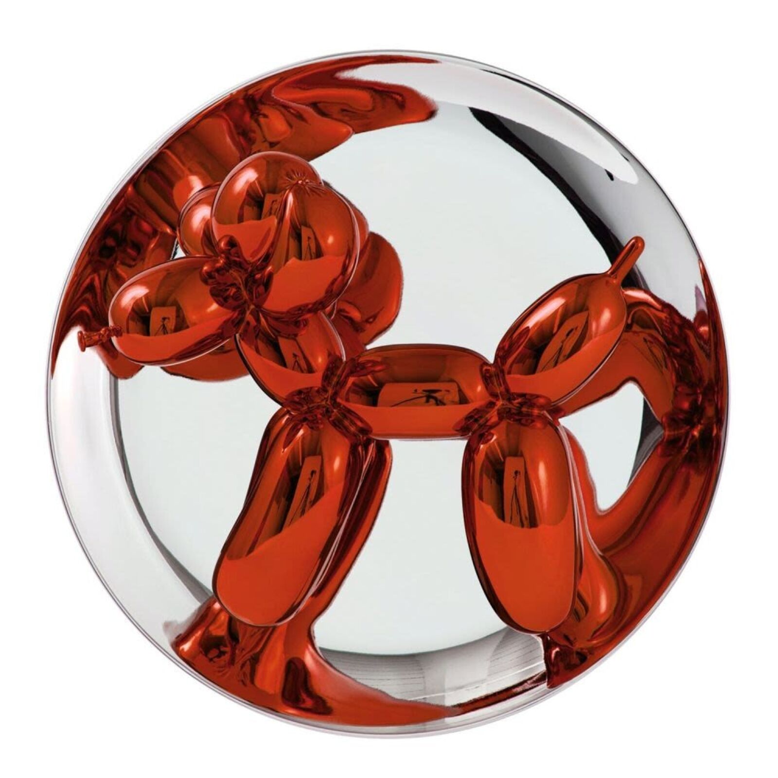 Artwork by Jeff Koons, Balloon Dog (Orange), Made of French Limoges porcelain with chromatic coating 