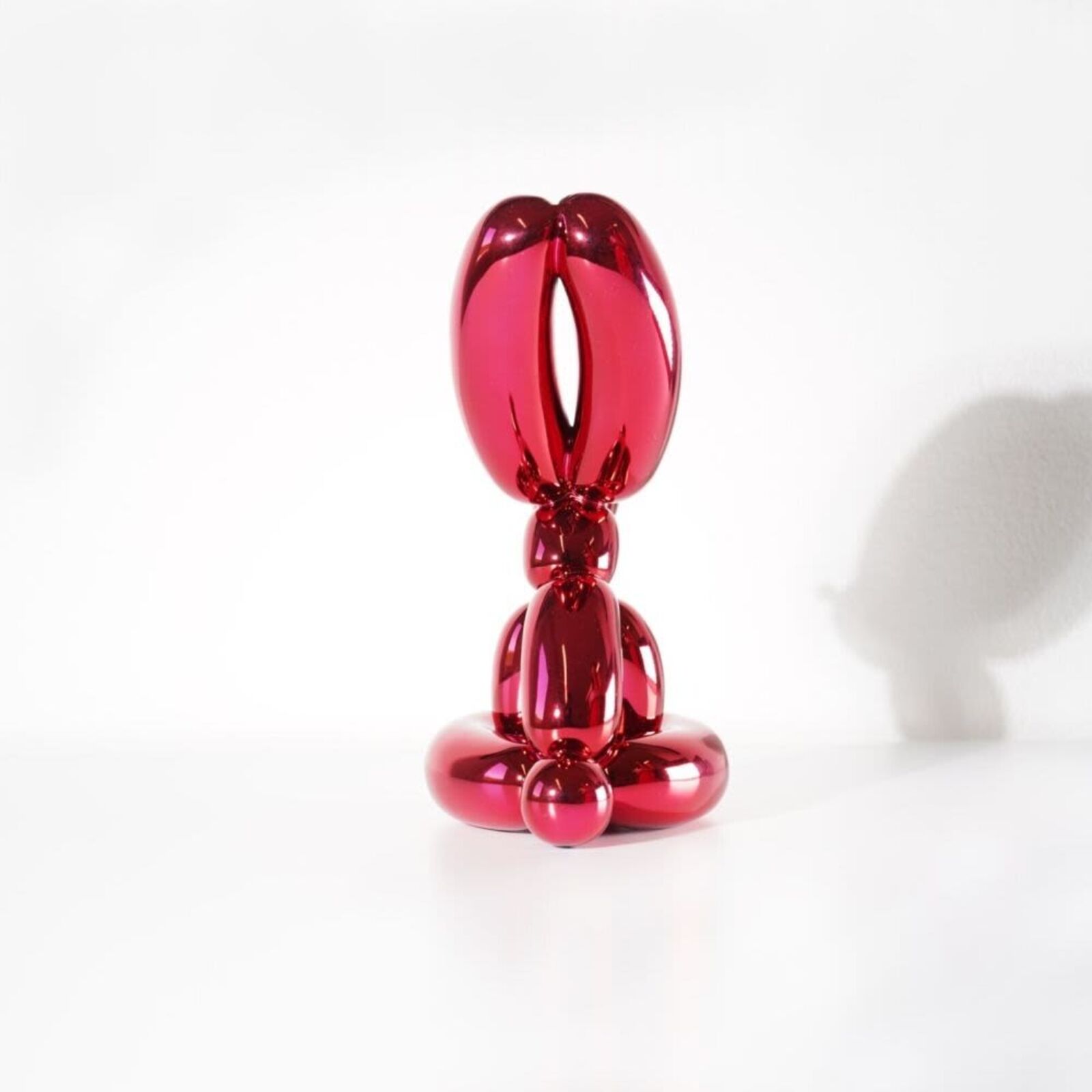 Artwork by Jeff Koons, Balloon Rabbit (Red), Made of French Limoges porcelain with chromatic coating 