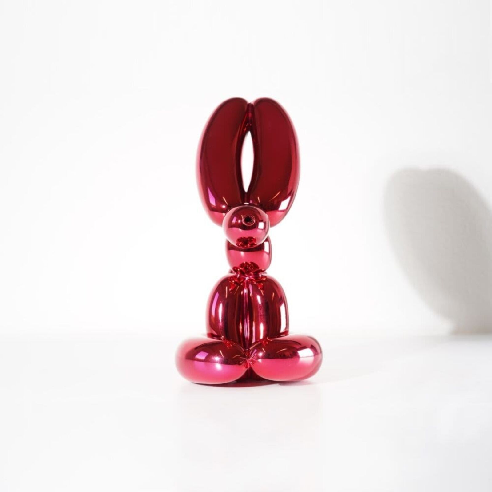 Artwork by Jeff Koons, Balloon Rabbit (Red), Made of French Limoges porcelain with chromatic coating 