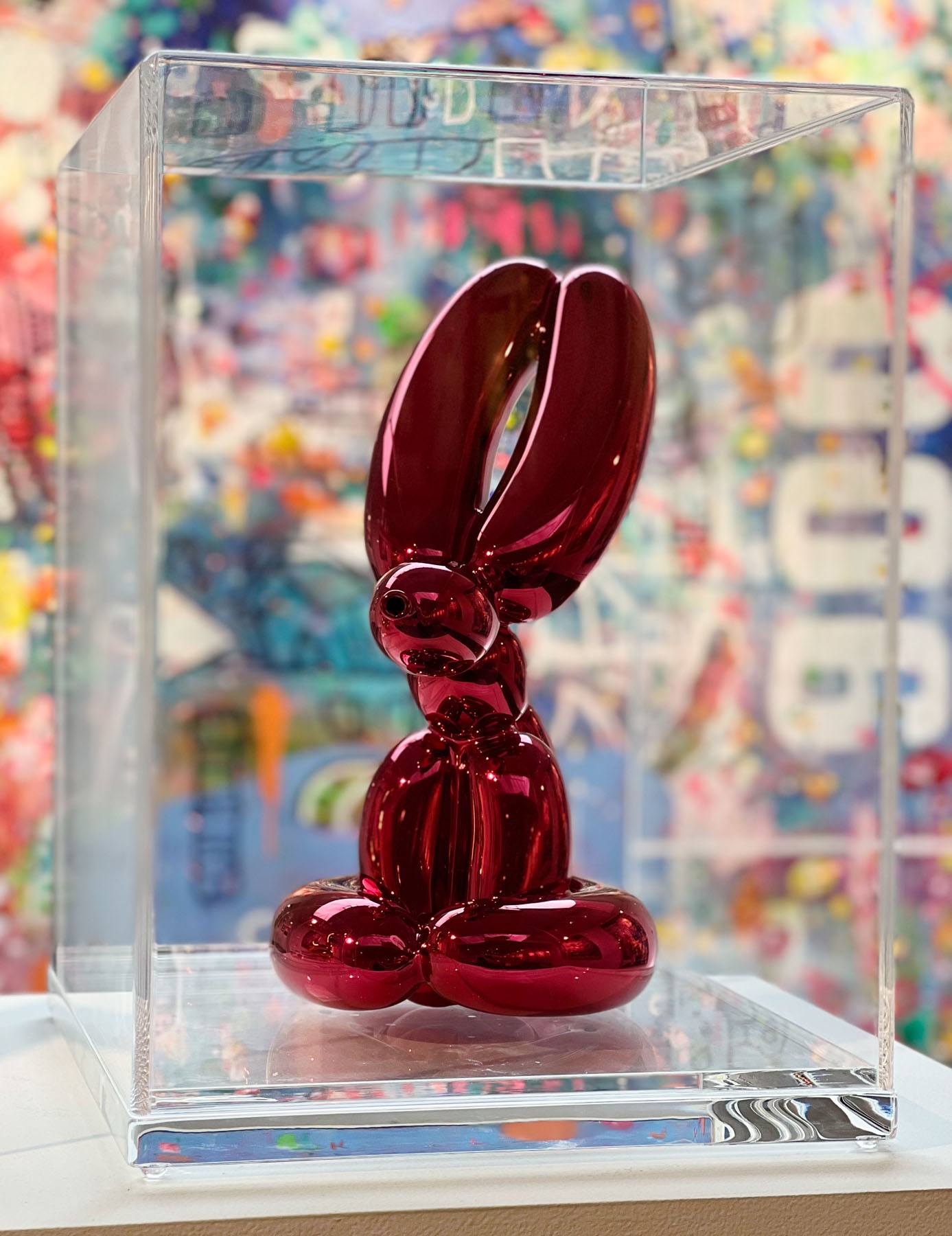 Artwork by Jeff Koons, Balloon Animals I: Red Rabbit, Made of Porcelain 