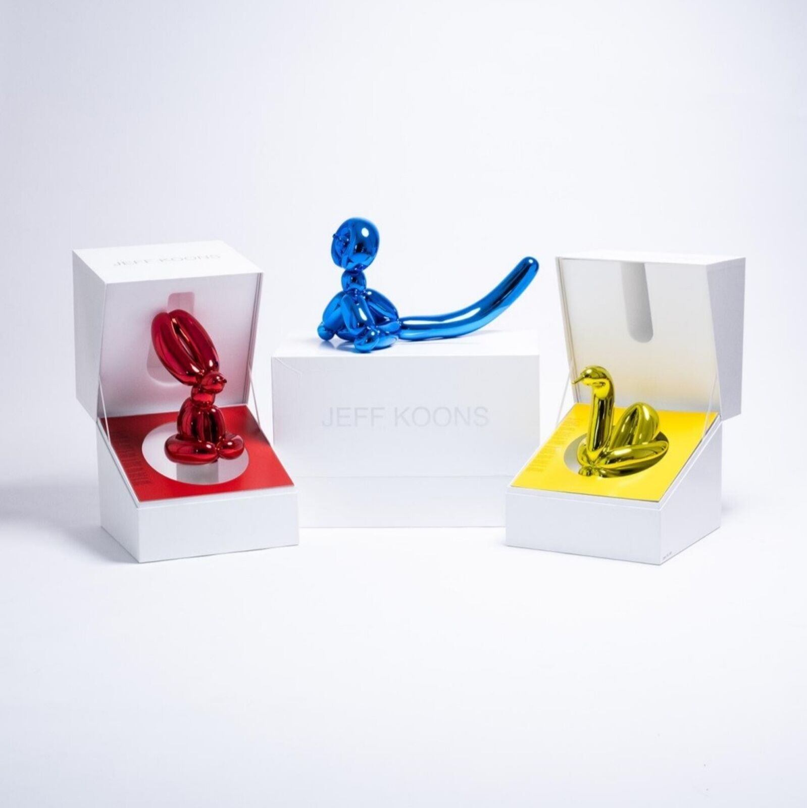 Balloon Animals, Set I in matching edition numbers by Jeff Koons, 2017