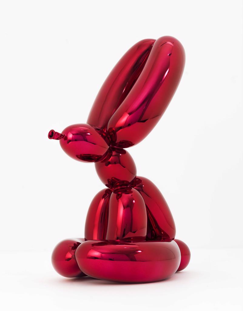 Red Balloon Rabbit by Jeff Koons, 2017