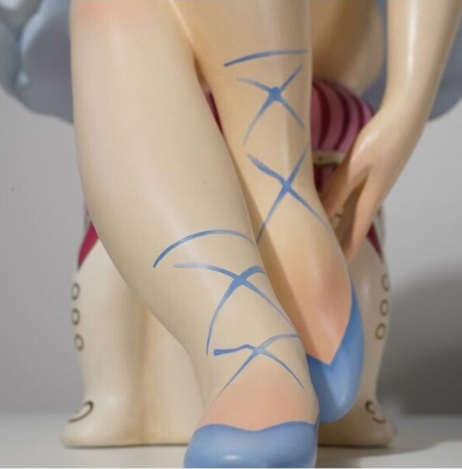 Artwork by Jeff Koons, Seated Ballerina, Made of Polychromed Wood 