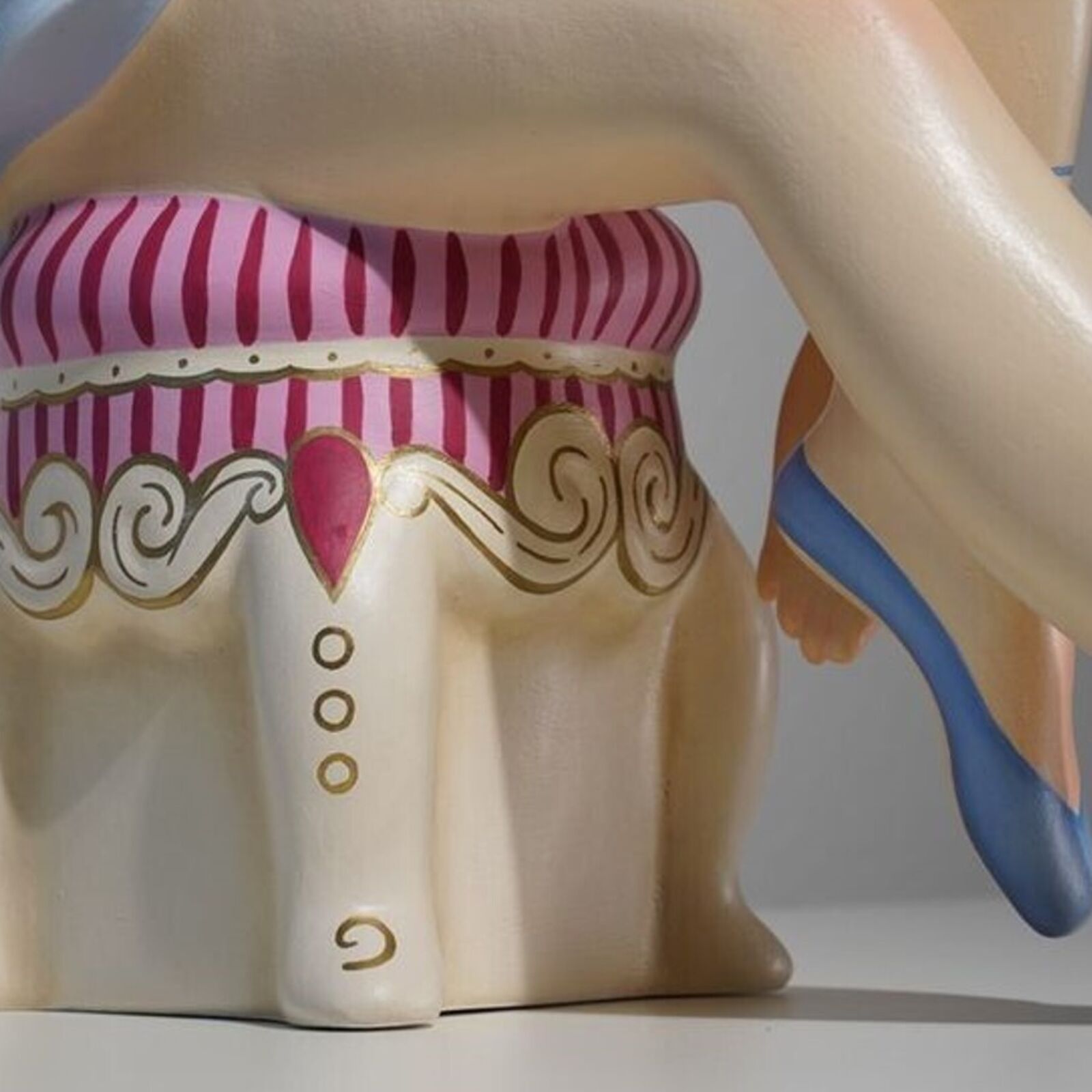 Artwork by Jeff Koons, Seated Ballerina, Made of Polychromed Wood 