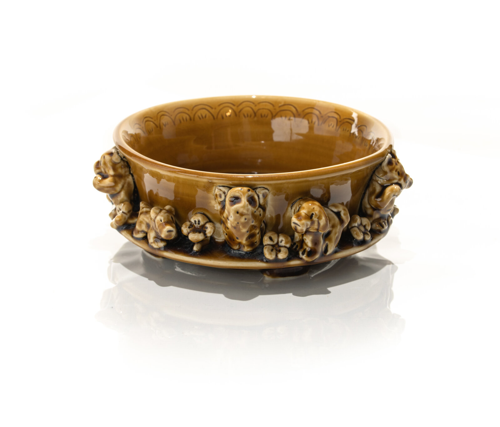 Light Brown Dog Bowl by Jeffry Mitchell, 2020