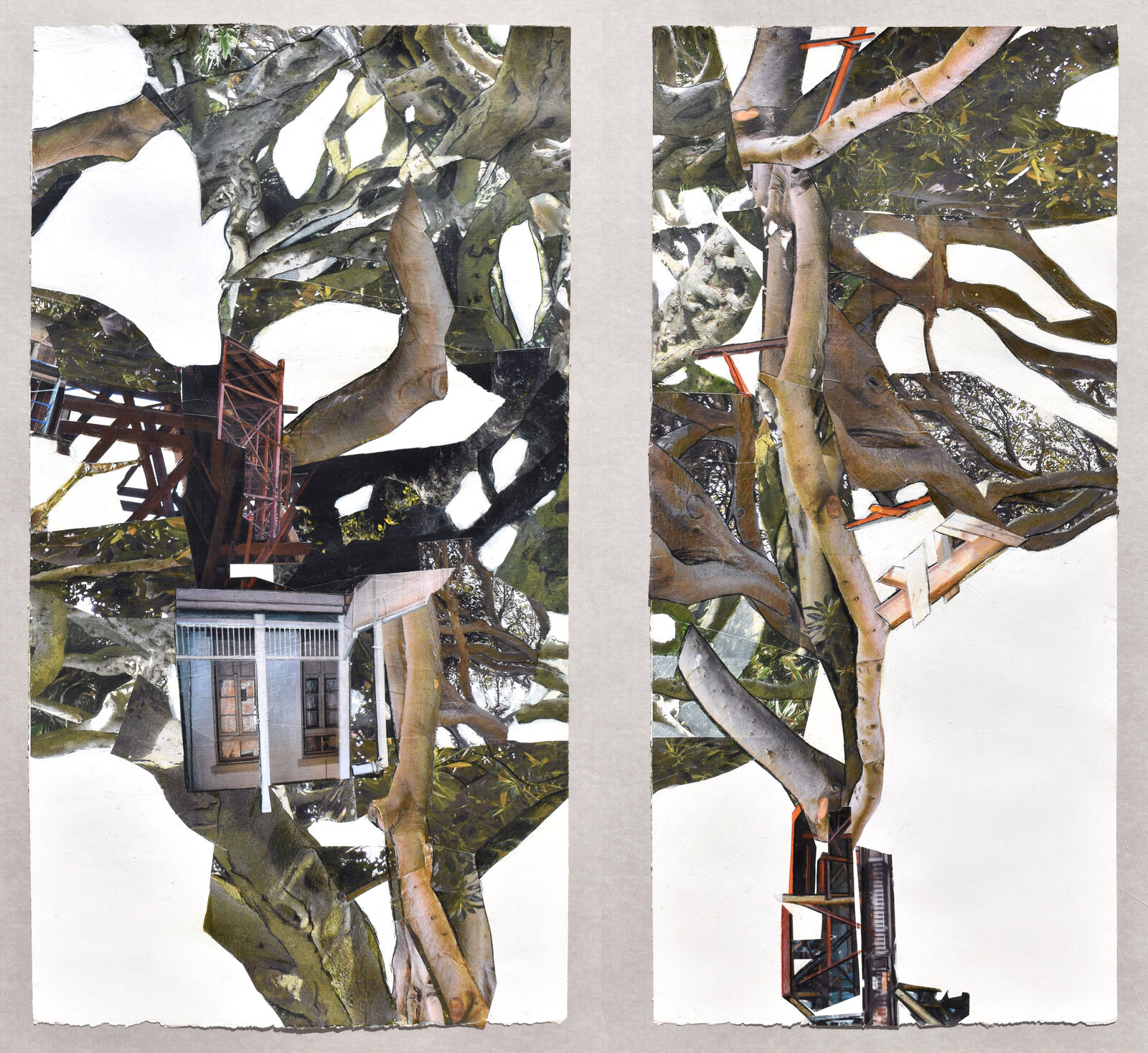 Raven's Nest I (Diptych) by Jennifer Gunlock, 2025
