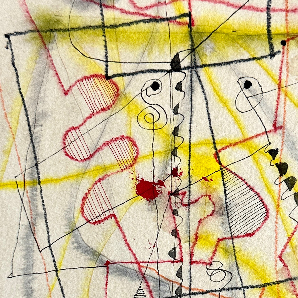 Artwork by Jeremy Annear, Arc II No.7, Made of Mixed media on paper 