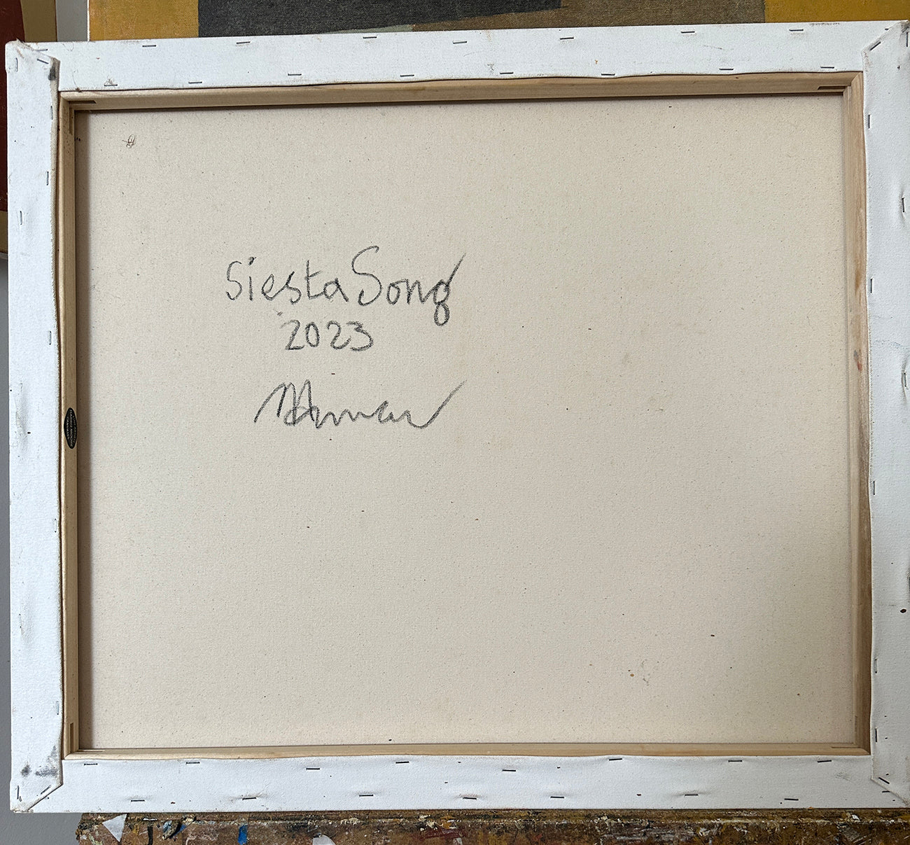 Artwork by Jeremy Annear, Siesta Song, Made of Oil on canvas 