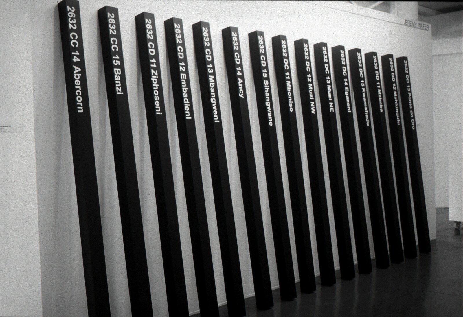 Artwork by Jeremy Wafer, Abacorn, Made of Aluminium, vinyl 