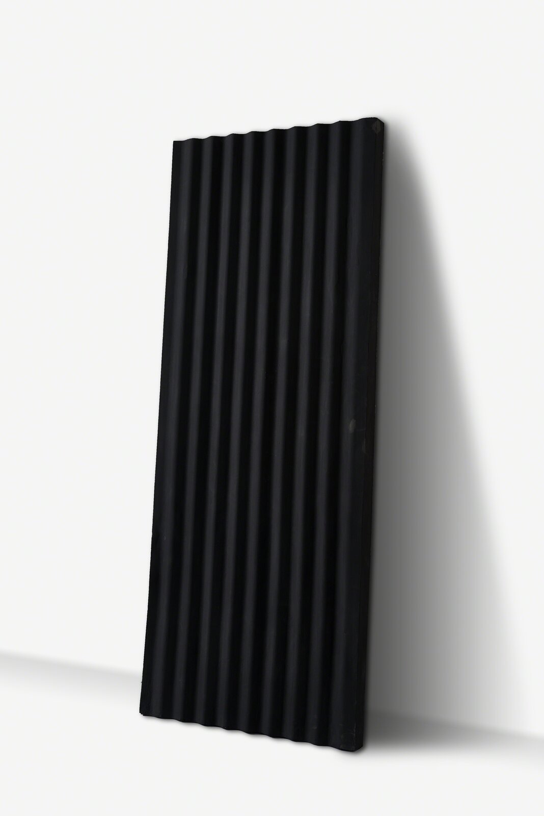 Black Corrugate Wall by Jeremy Wafer, 2017