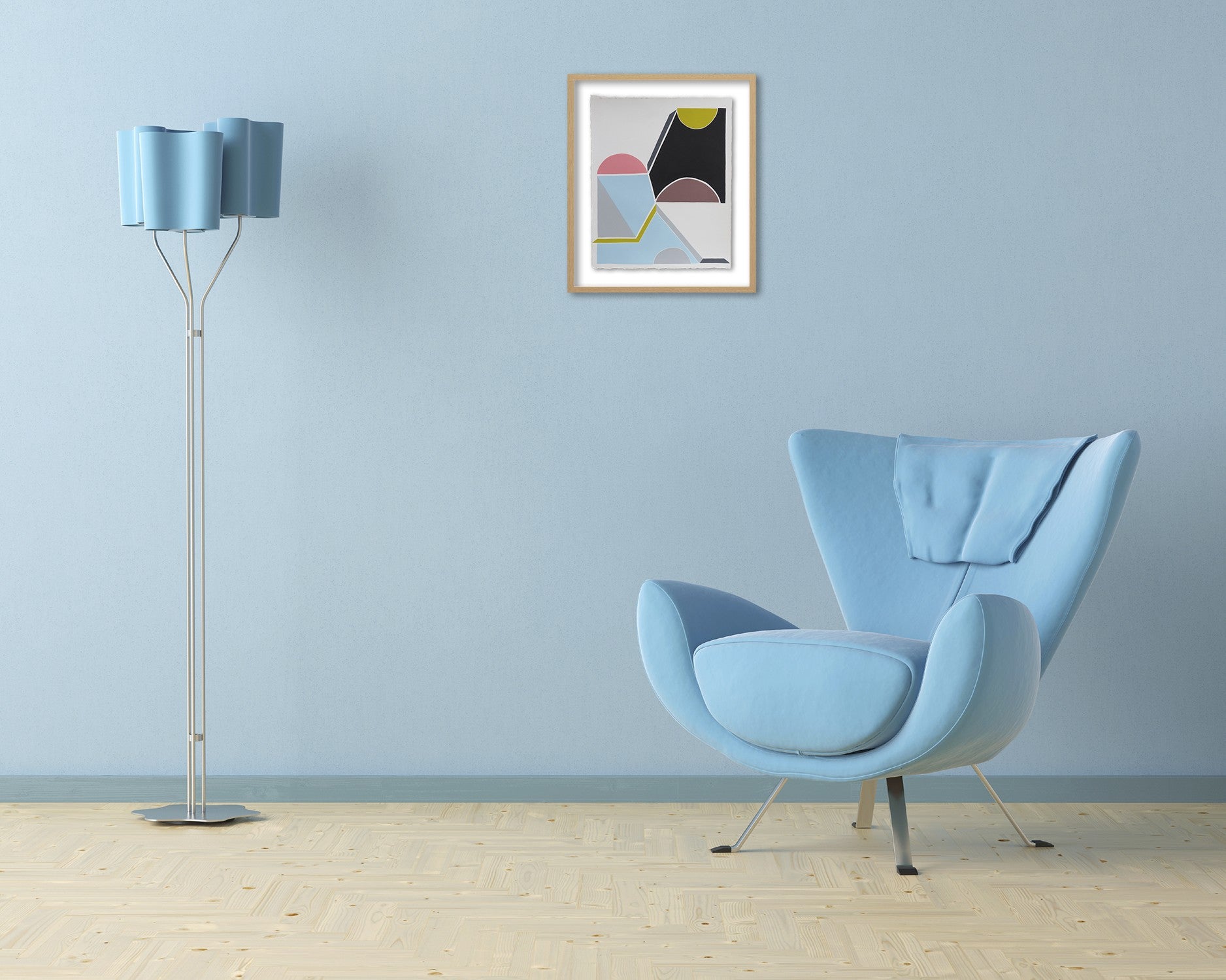 Artwork by Jessica Snow, Ambient Space, Made of Acrylic on paper 