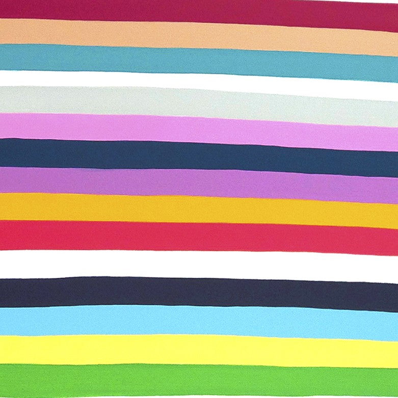A piece of paper with a bunch of different colored strips of paper.