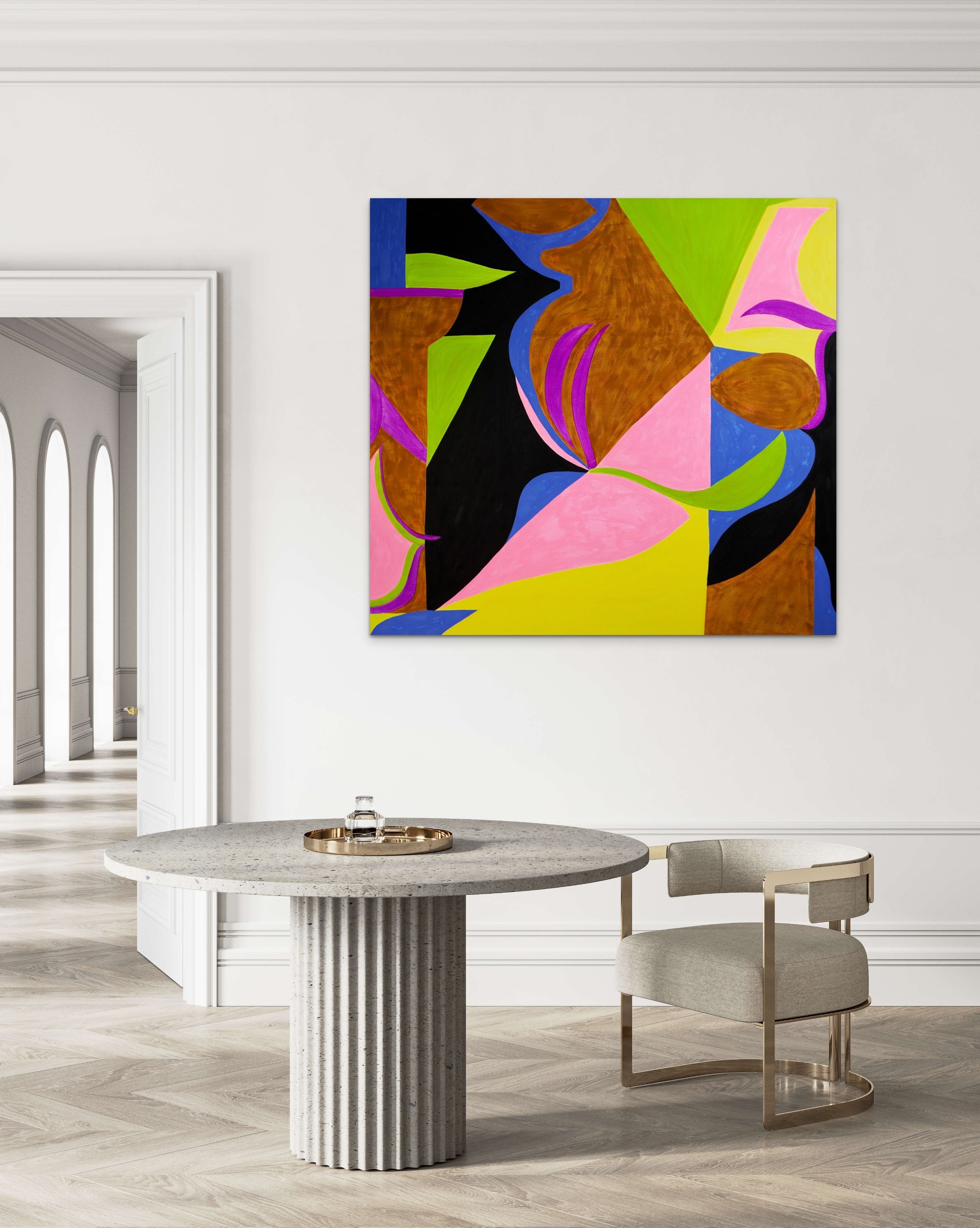 Artwork by Jessica Snow, Flow in the Ever Present 6, Made of Oil and acrylic on canvas 