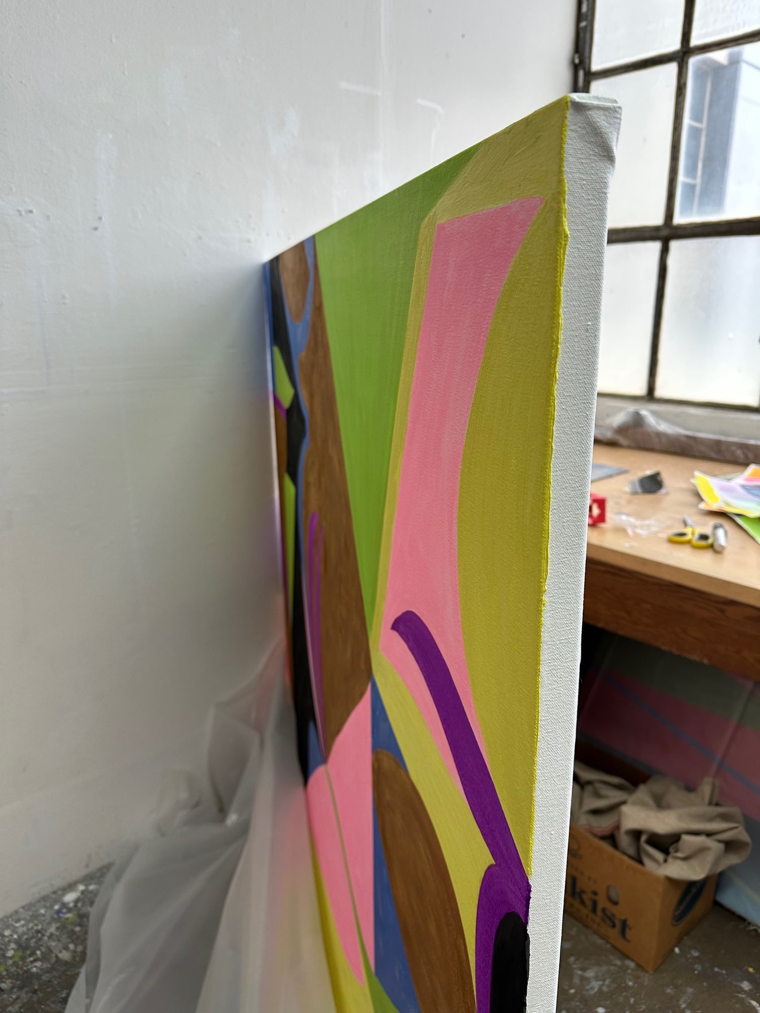 Artwork by Jessica Snow, Flow in the Ever Present 6, Made of Oil and acrylic on canvas 