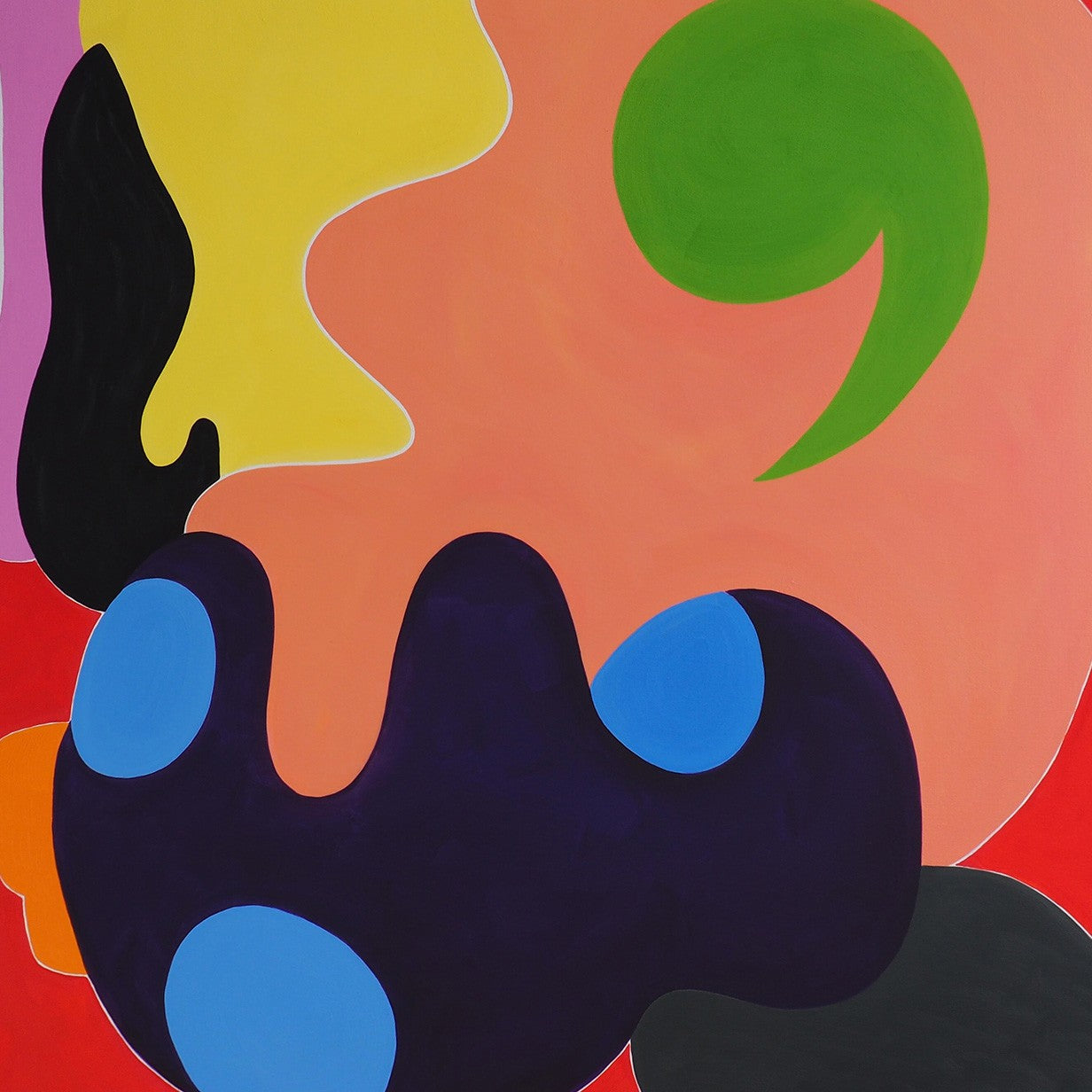 Artwork by Jessica Snow, Green Comma, Made of Oil on canvas 