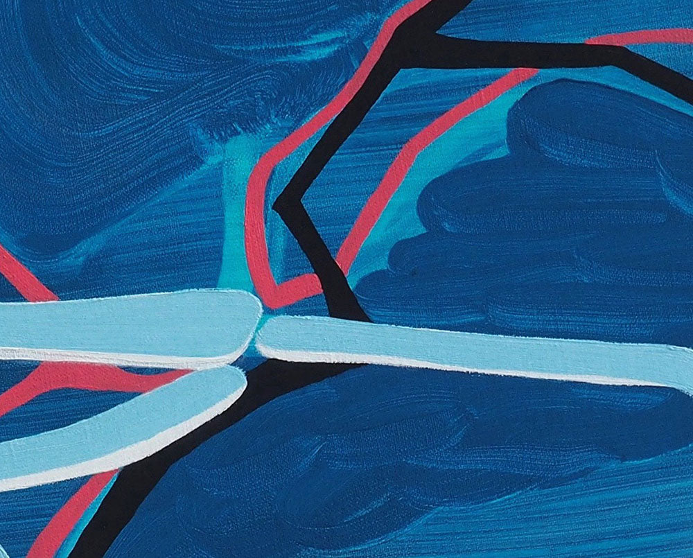 Artwork by Jessica Snow, Terra Incognita (Le Pavé de France 7), Made of Oil on linen stretched on panel 