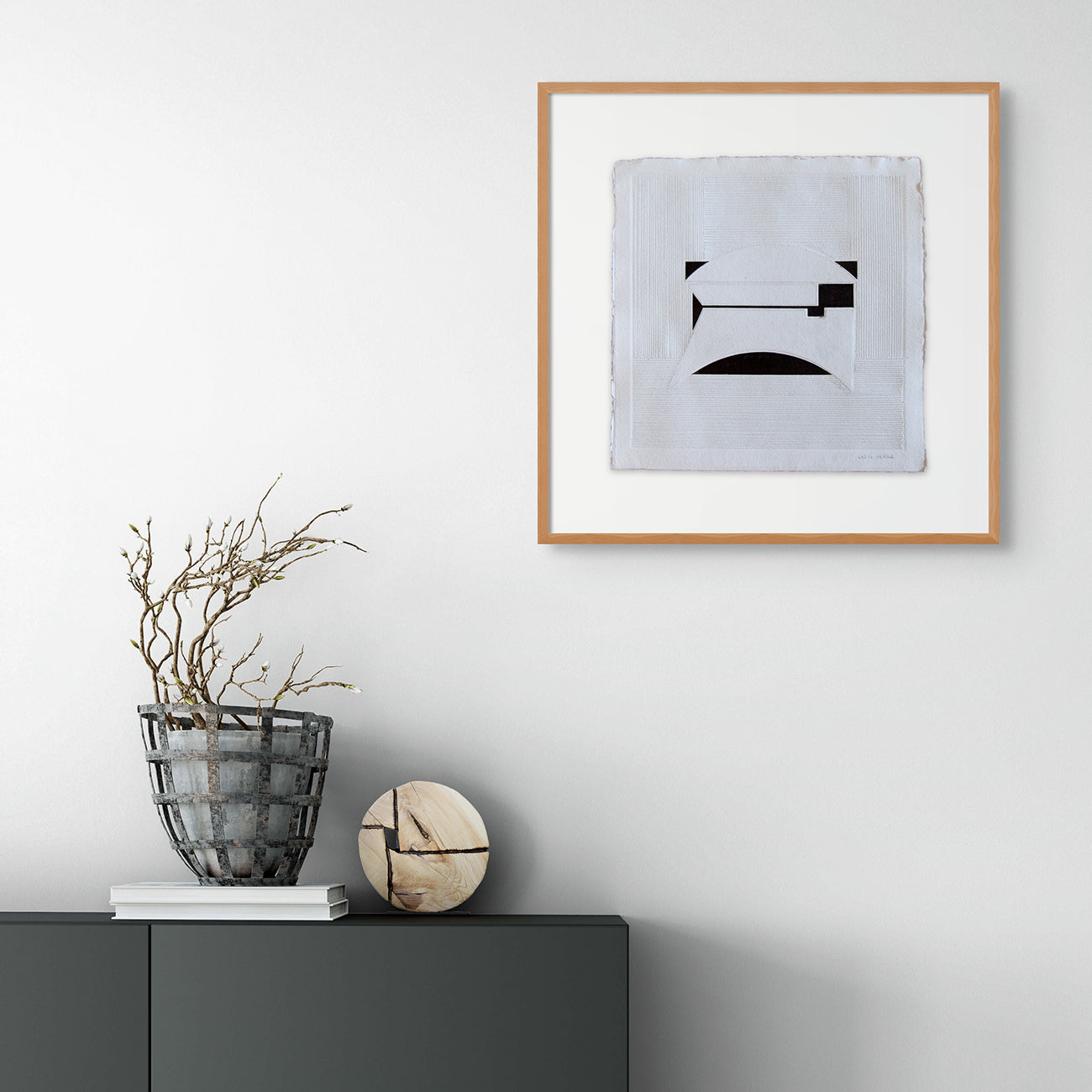 Artwork by Jesus Perea, Untitled #7, Made of Ink and Perforantions on Indian Paper 