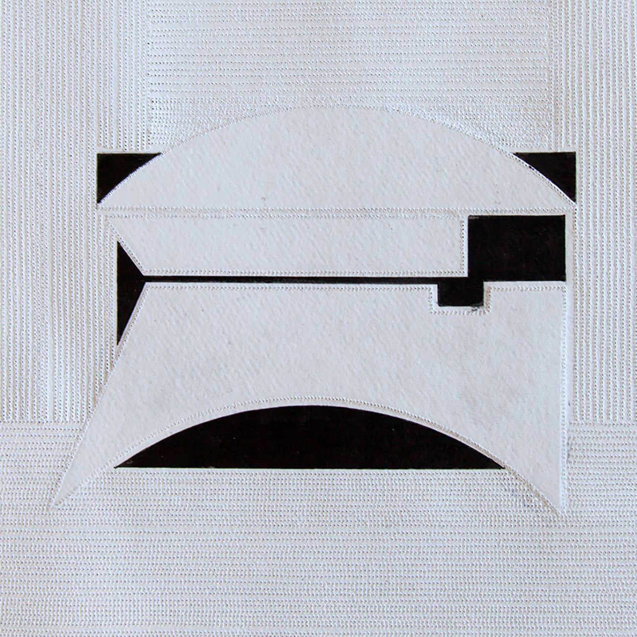 Artwork by Jesus Perea, Untitled #7, Made of Ink and Perforantions on Indian Paper 