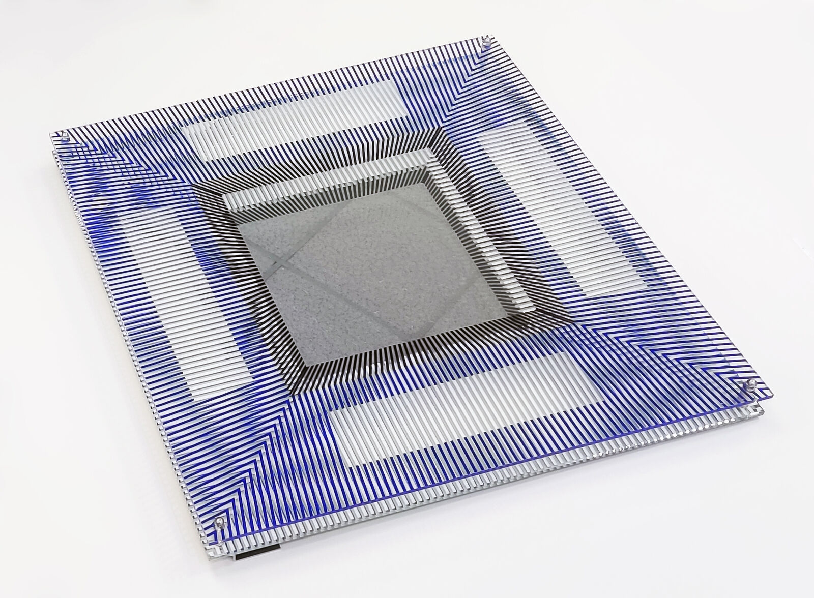 Artwork by Jesus-Rafael Soto, MIROIRS D'ARTISTE (3D WALL SCULPTURE), Made of Silkscreen On Plexiglas And Mirror. 
