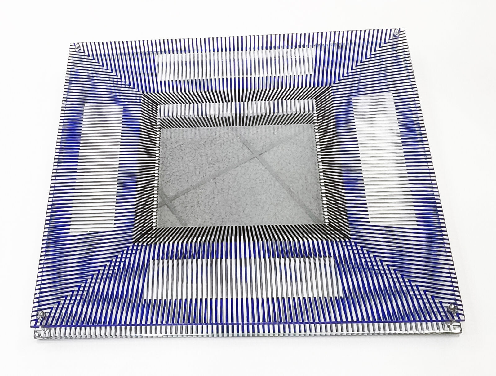 Artwork by Jesus-Rafael Soto, MIROIRS D'ARTISTE (3D WALL SCULPTURE), Made of Silkscreen On Plexiglas And Mirror. 