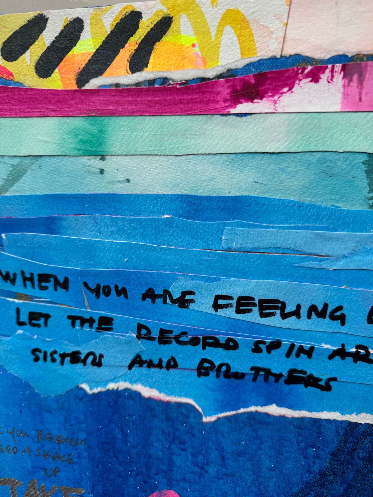 A poster with the words happy warriors written on it.