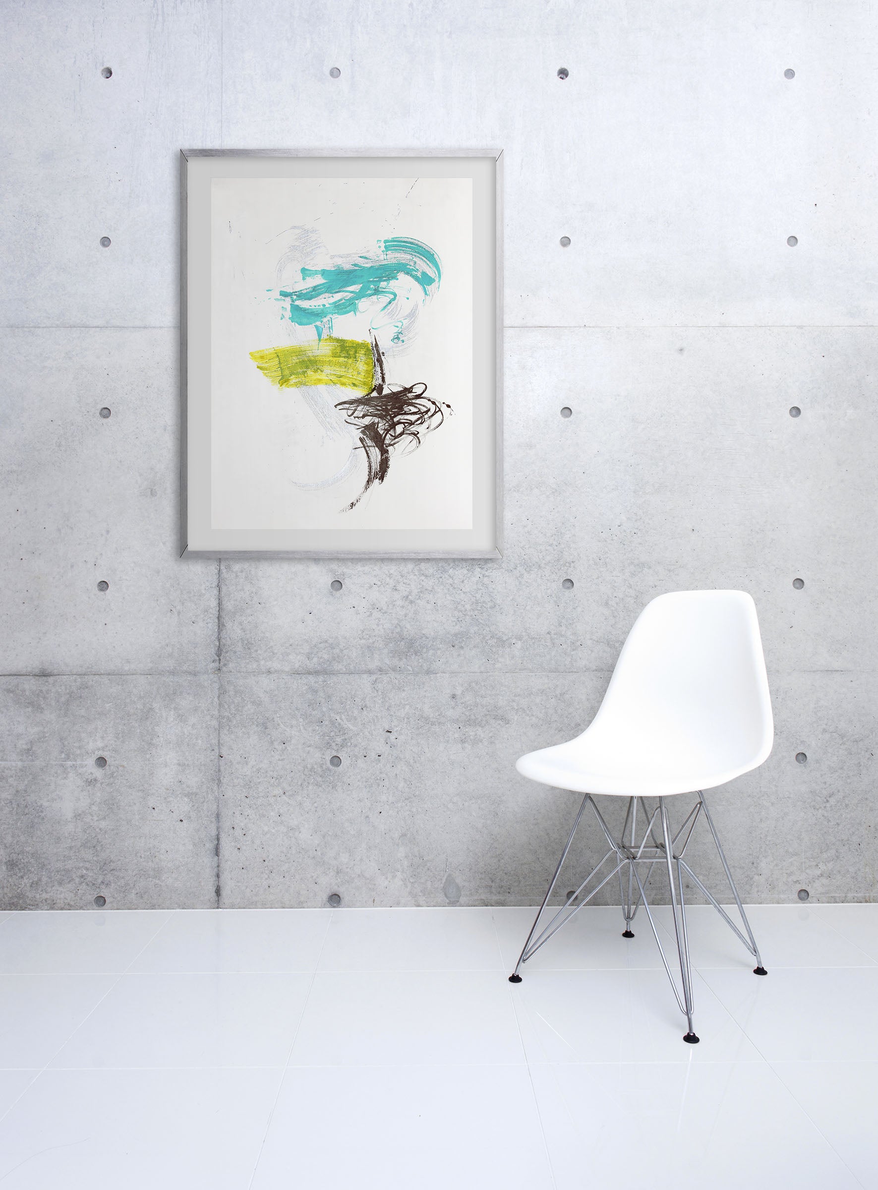 Artwork by Jill Moser, 7.3, Made of Acrylic and oil on paper 