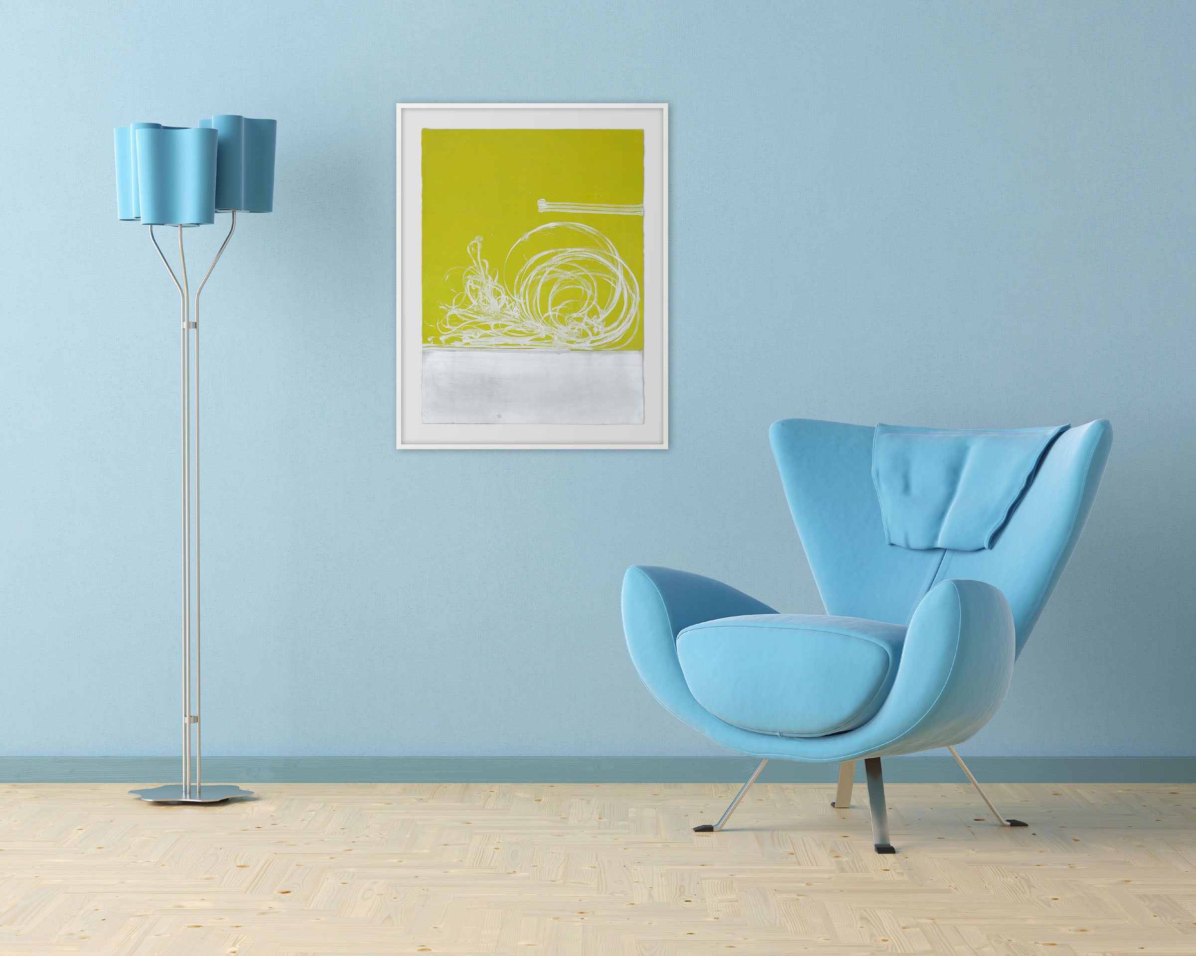 Artwork by Jill Moser, Sixteen Street 7.15, Made of Gouache on paper 