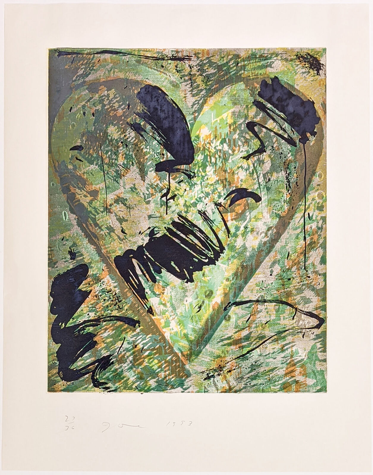 Artwork by Jim Dine, CALLED BY SAKE (C.70), Made of Woodcut, Collagraph And Engraving 