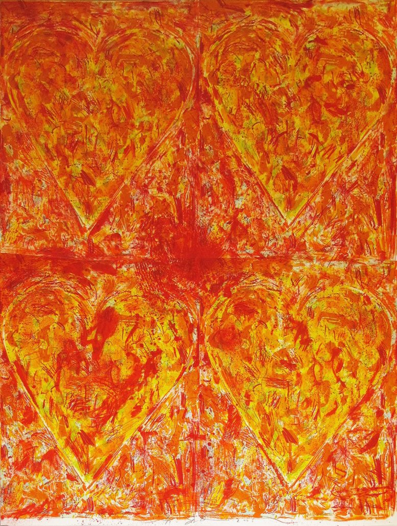 Artwork by Jim Dine, The Red Patch, Made of Lithograph 