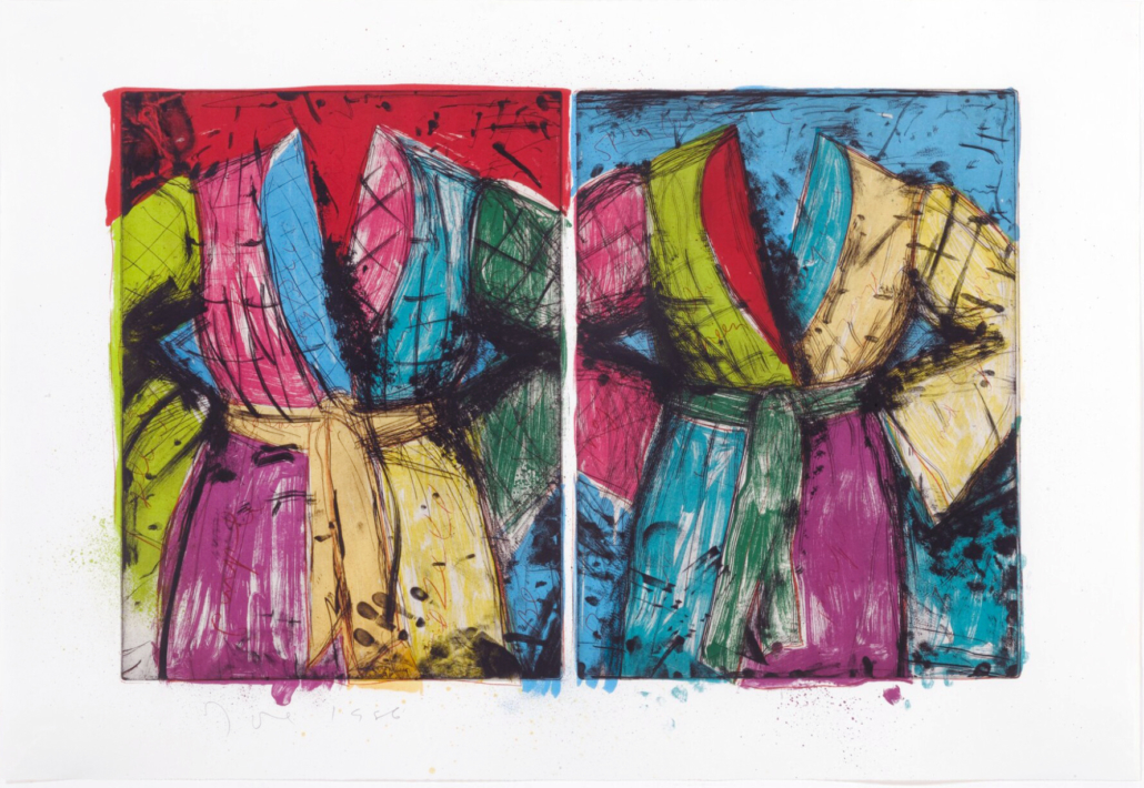 Two Florida Bathrobes by Jim Dine, 1986
