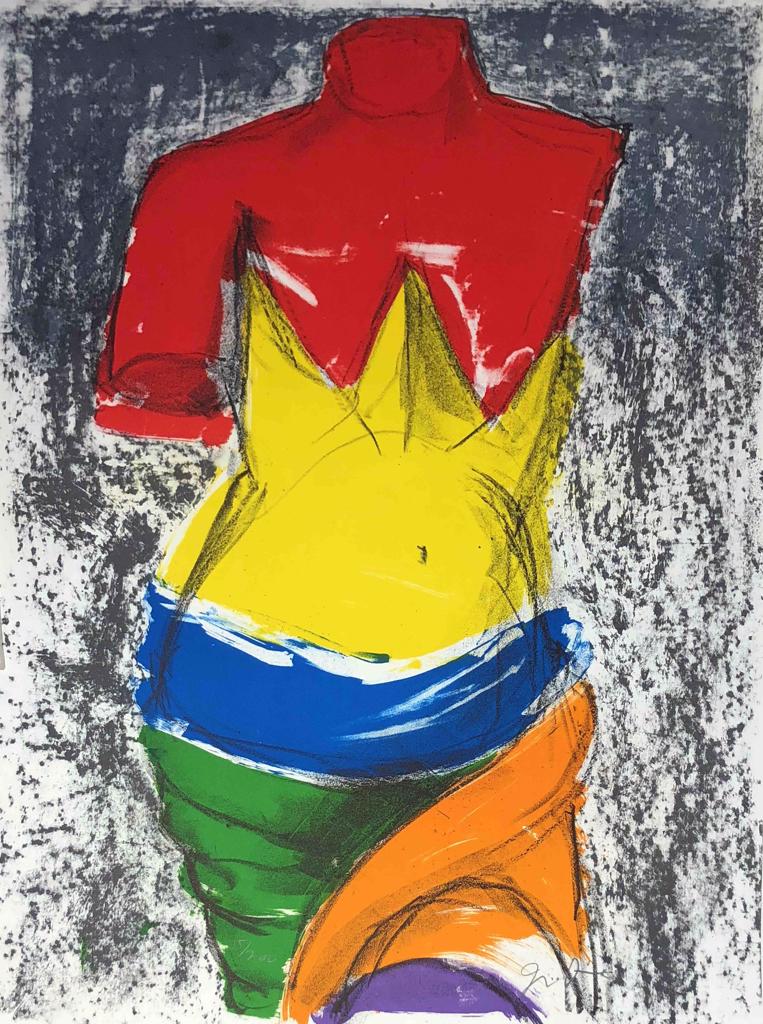 Artwork by Jim Dine, The Bather, Made of Lithograph 
