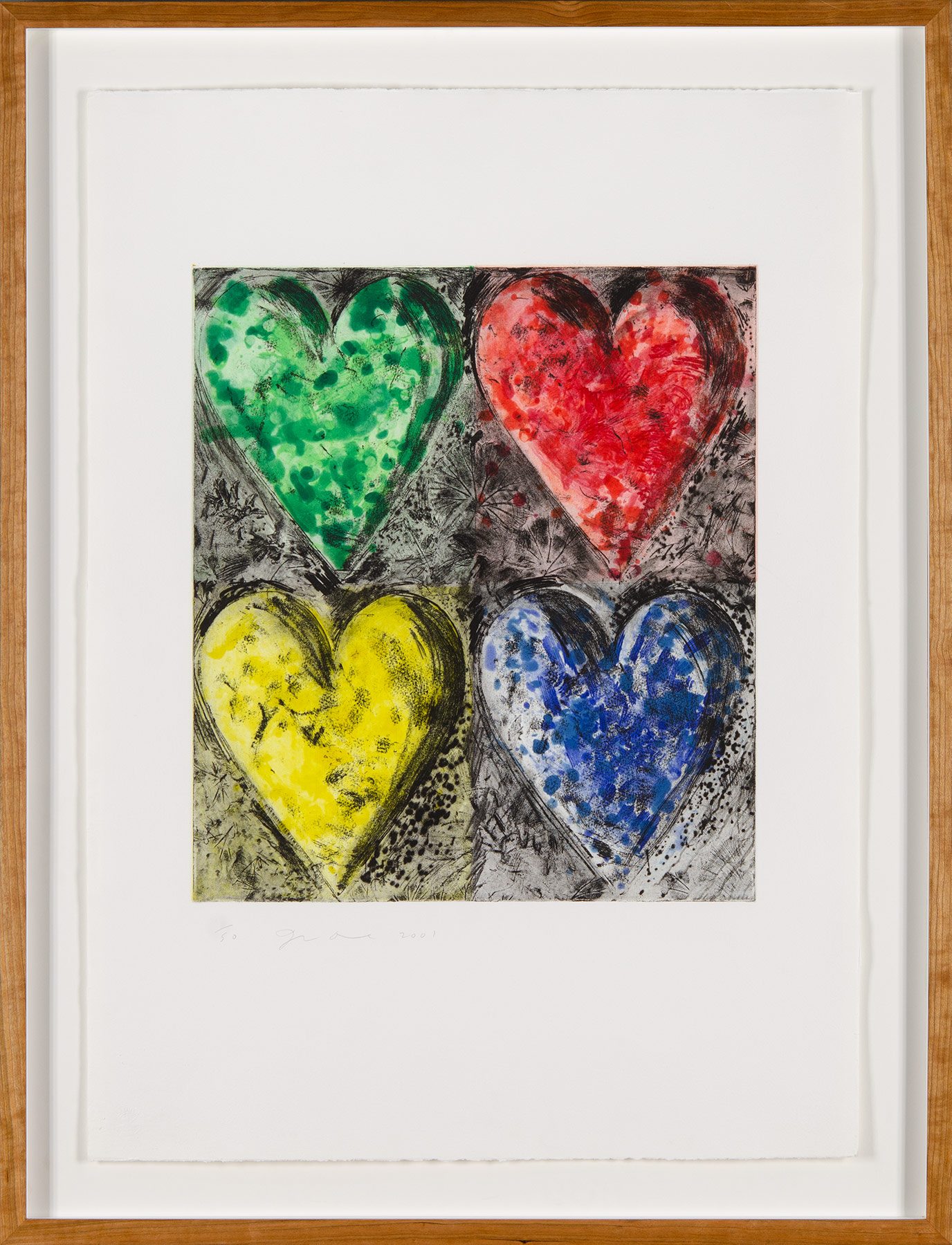 Artwork by Jim Dine, Watercolor In Galilee, Made of Watercolor In Galilee Etching & Aquatint 