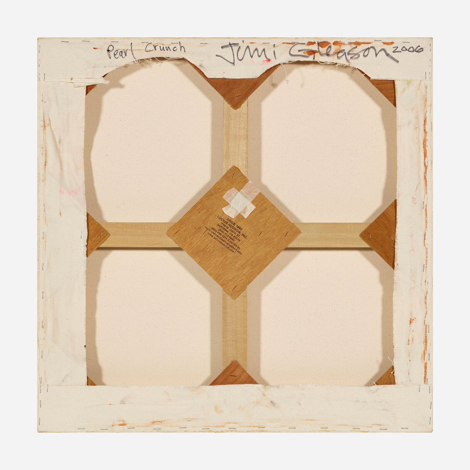 Artwork by Jimi Gleason, Pearl Crunch, Made of Pearlescent acrylic on canvas 