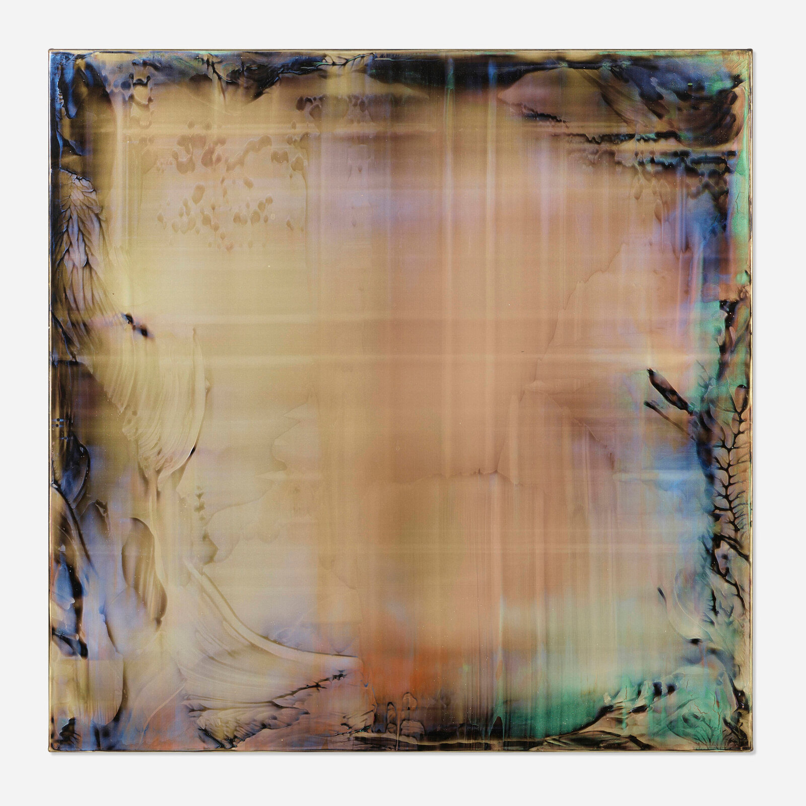 Artwork by Jimi Gleason, Pearl Crunch, Made of Pearlescent acrylic on canvas 