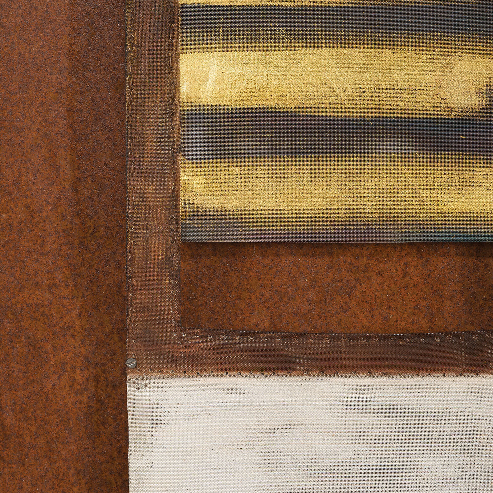 A triptych of minimalist chairs rendered in warm earth tones against a textured background.