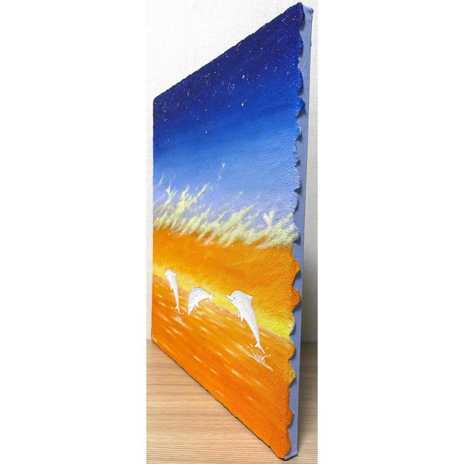 A picture frame with a picture of a window on it.