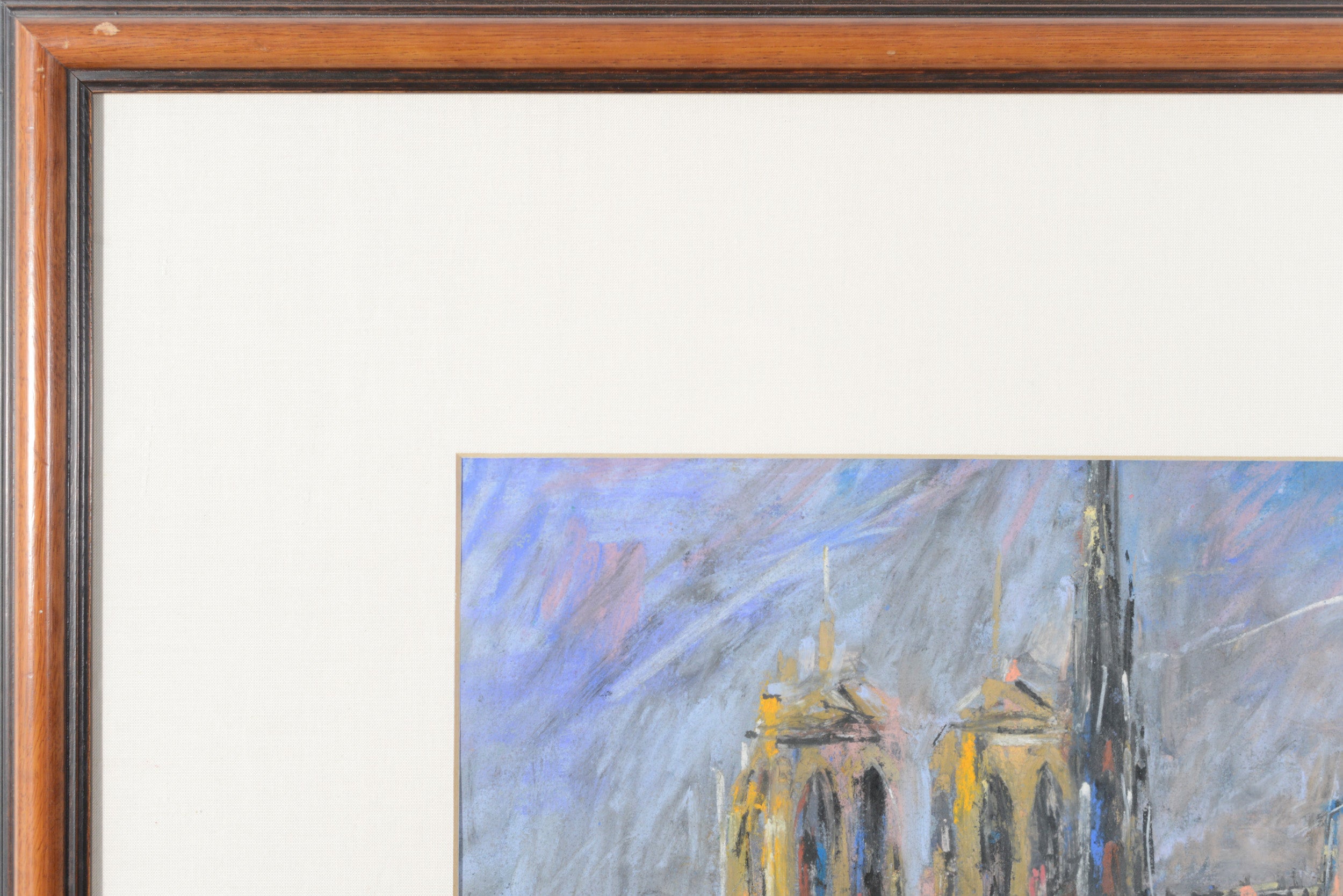 Artwork by Joan Abelló, Seine and Notre-Dame de Paris, Made of Pastel 