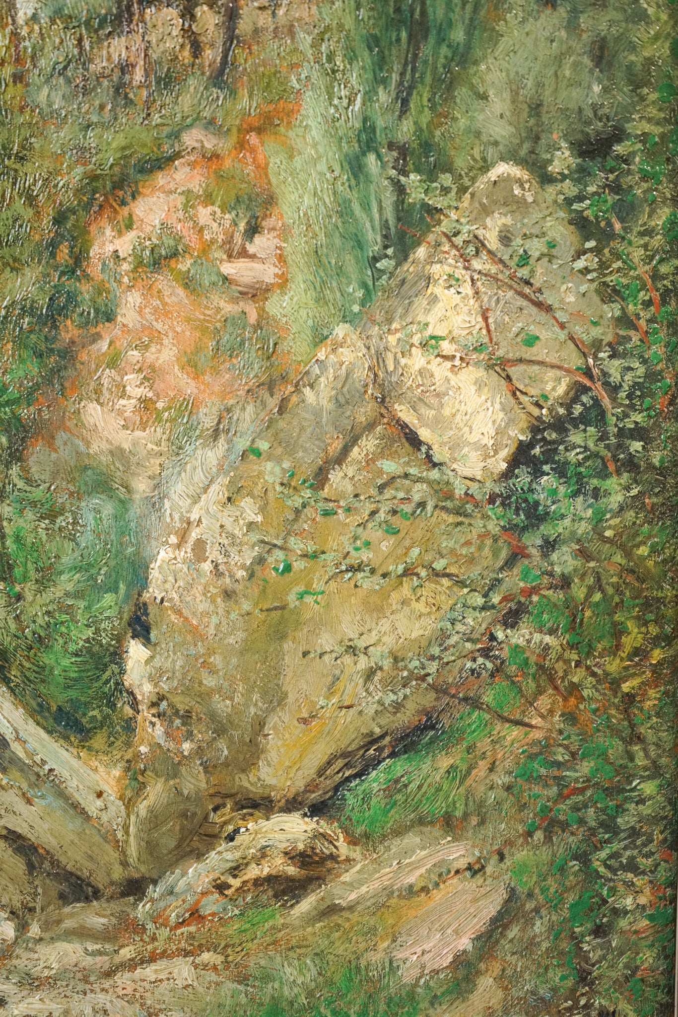 Artwork by Joan Arzave Barnés, Treescape Oil Study, Made of Oil on panel 