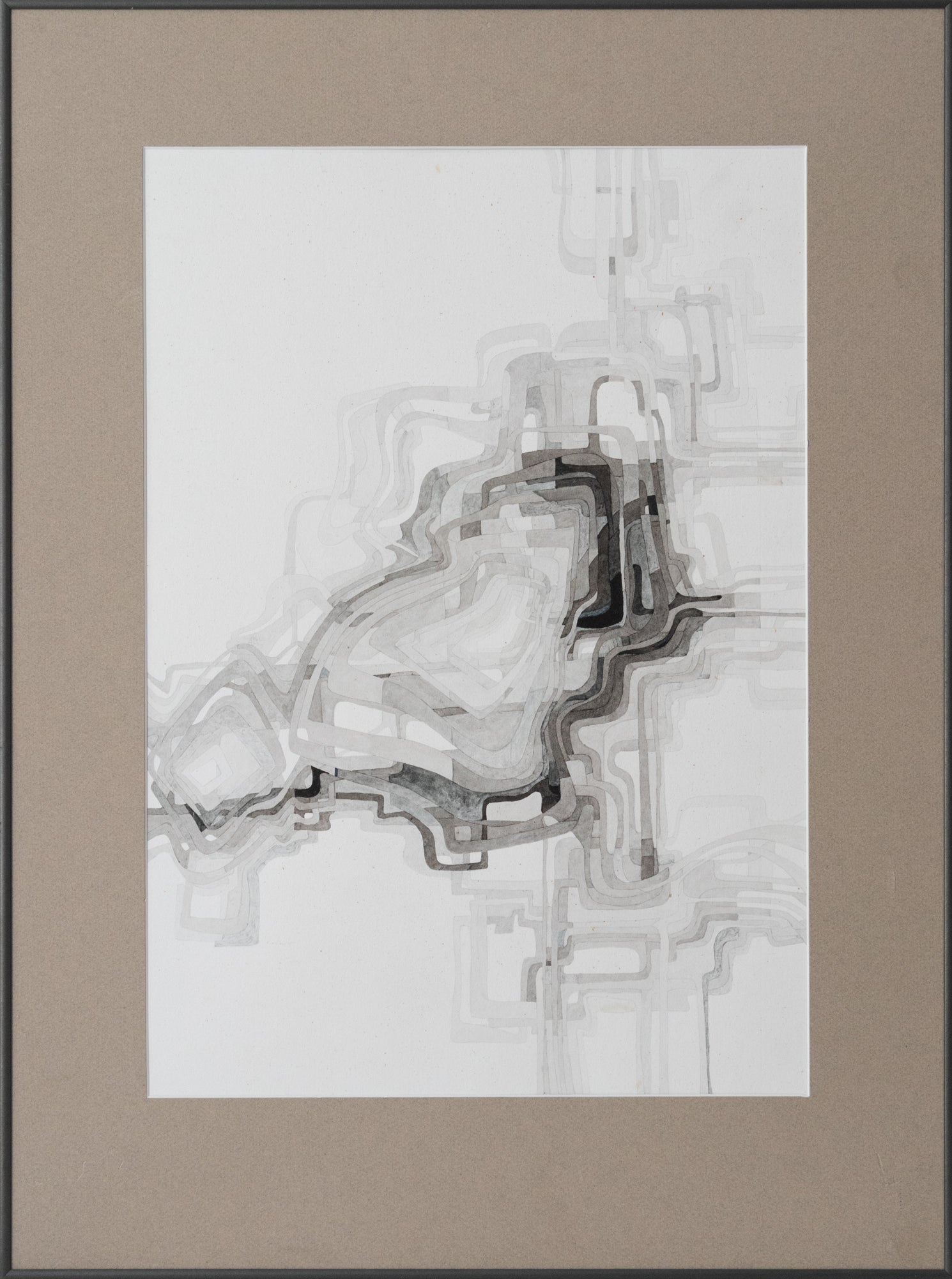 A series of four different drawings on a piece of paper.