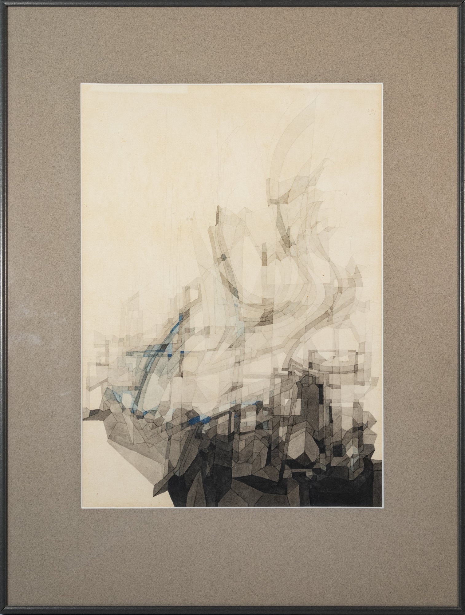A series of four different drawings on a piece of paper.