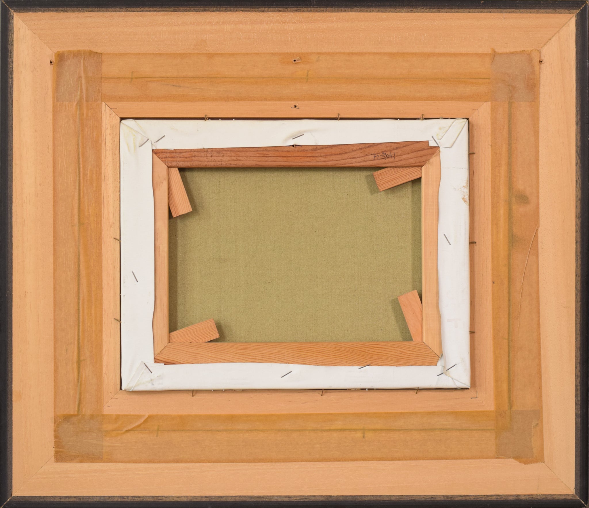 A painting of two people washing clothes in a river.