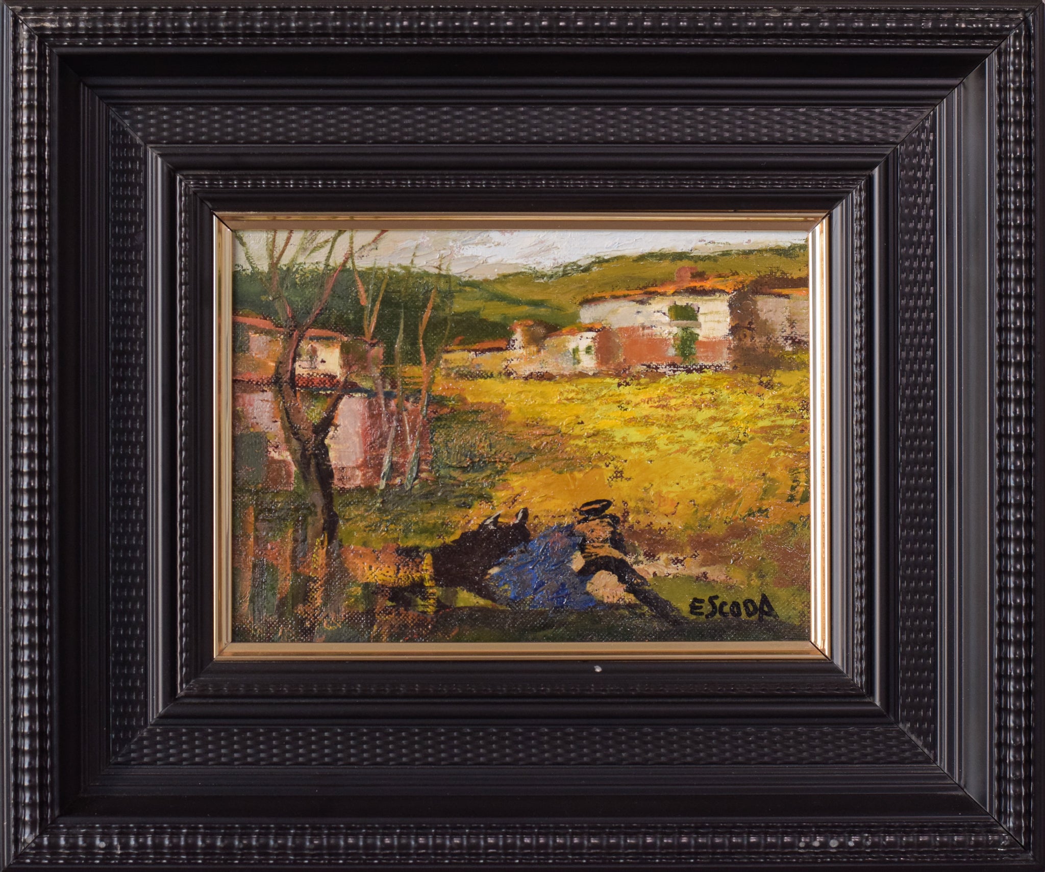 Artwork by Juan Escoda Coromina, Post-Impressionist Landscape, Made of Oil on canvas 